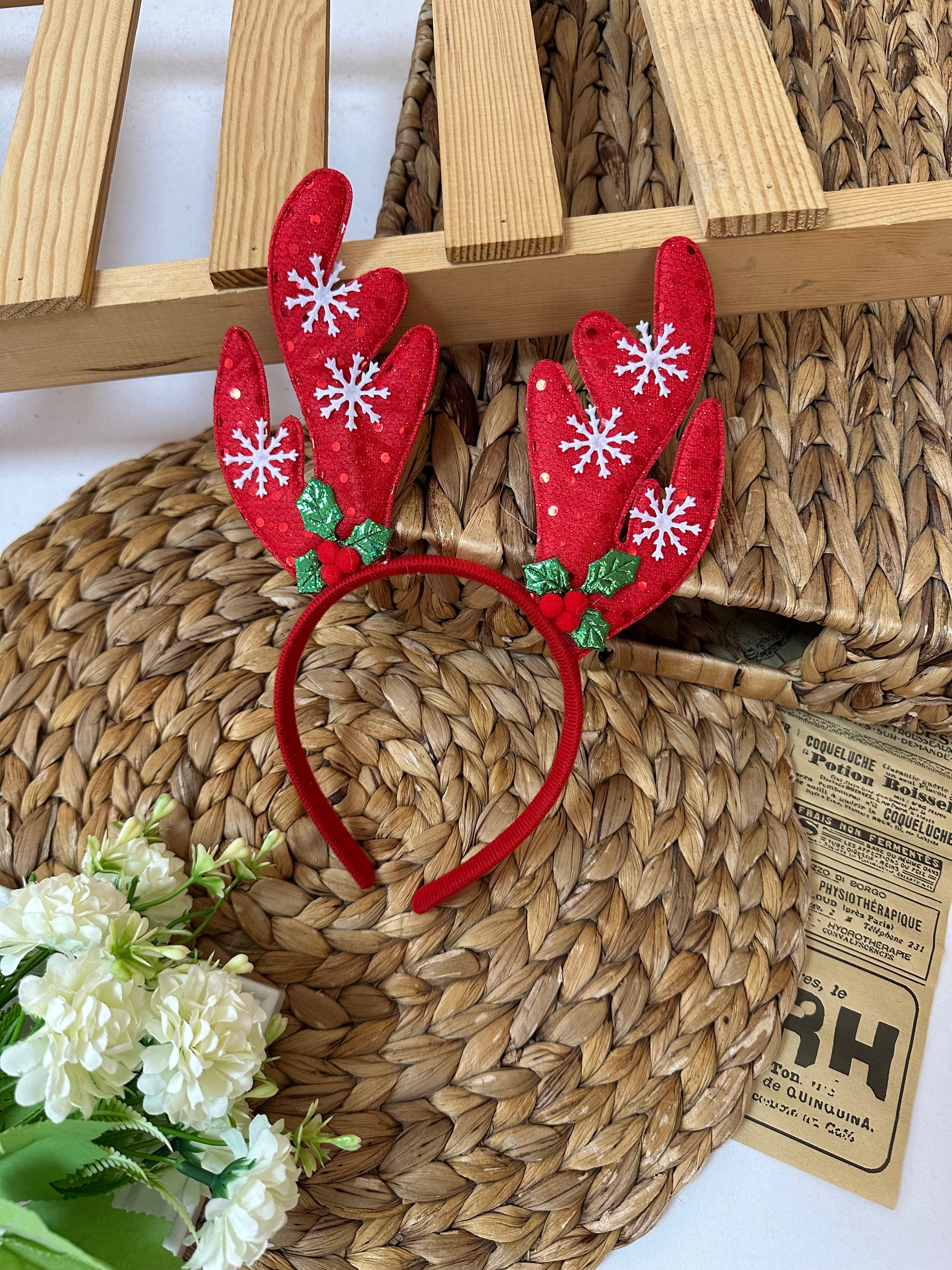 Kız Çocuk Kırmızı Geyikli Taç