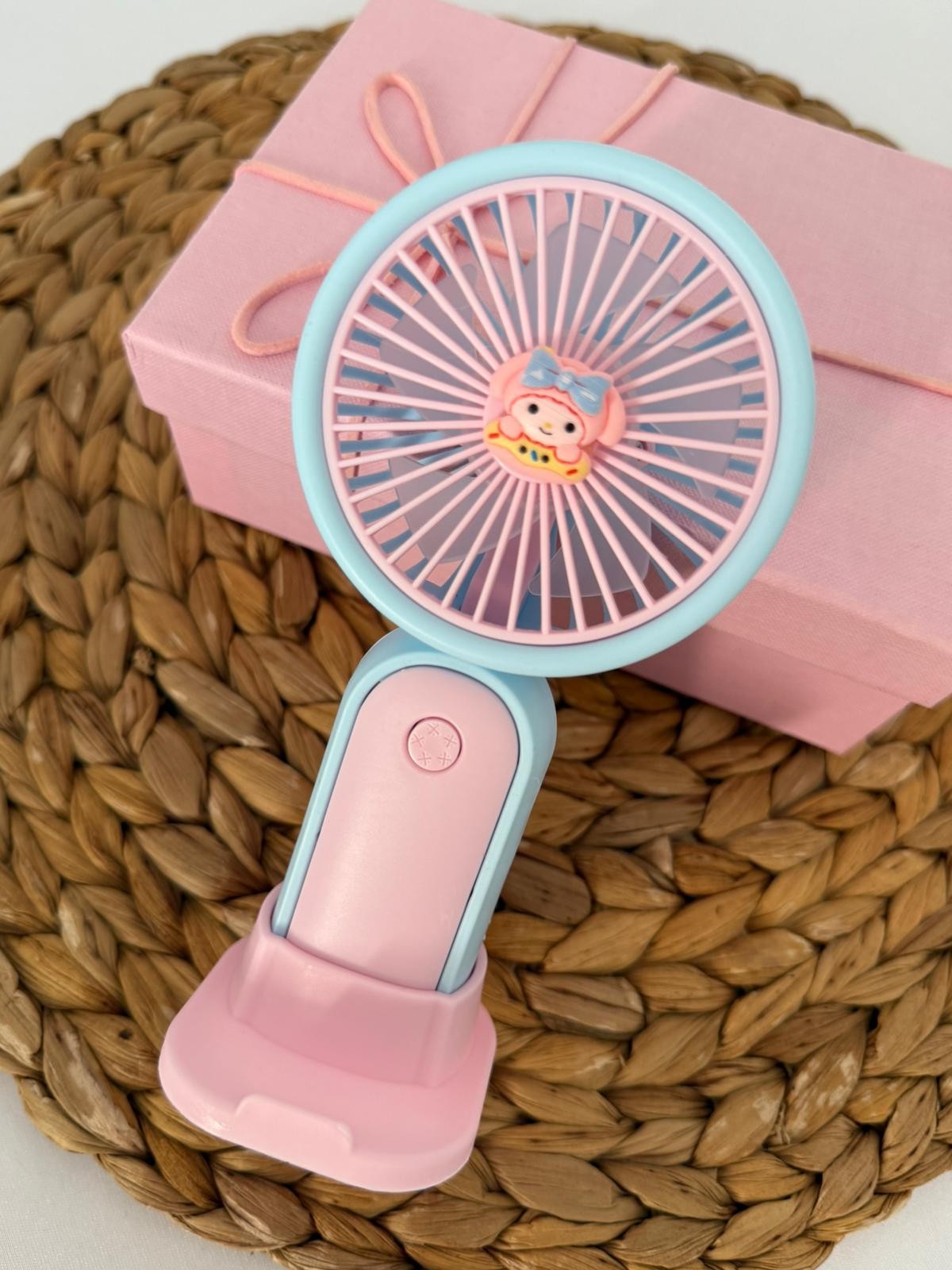 Mavi-Pembe My Melody Şarjlı Mini Fan
