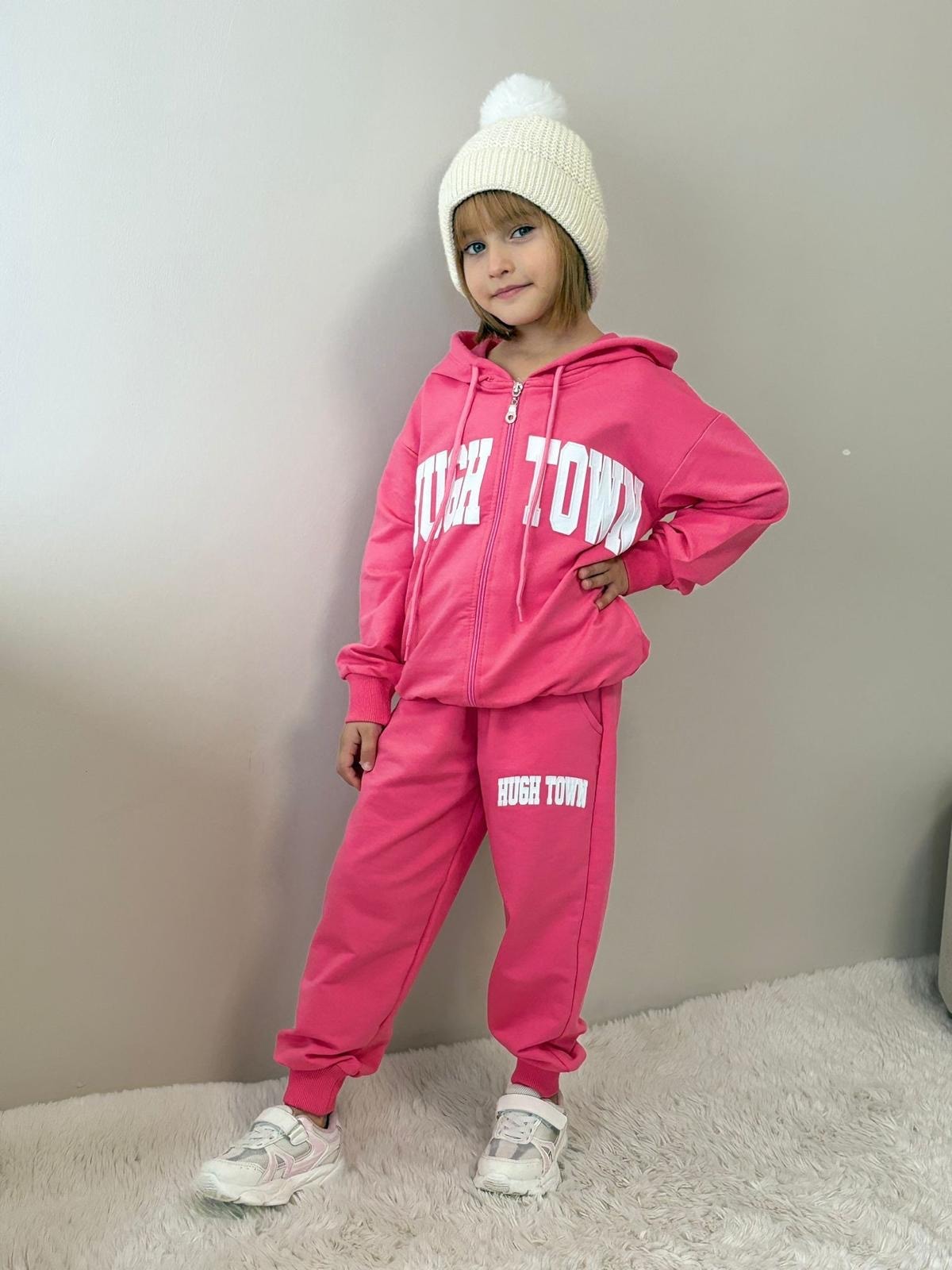Kız Çocuk Fuşya Hugo Town 2'li Takım