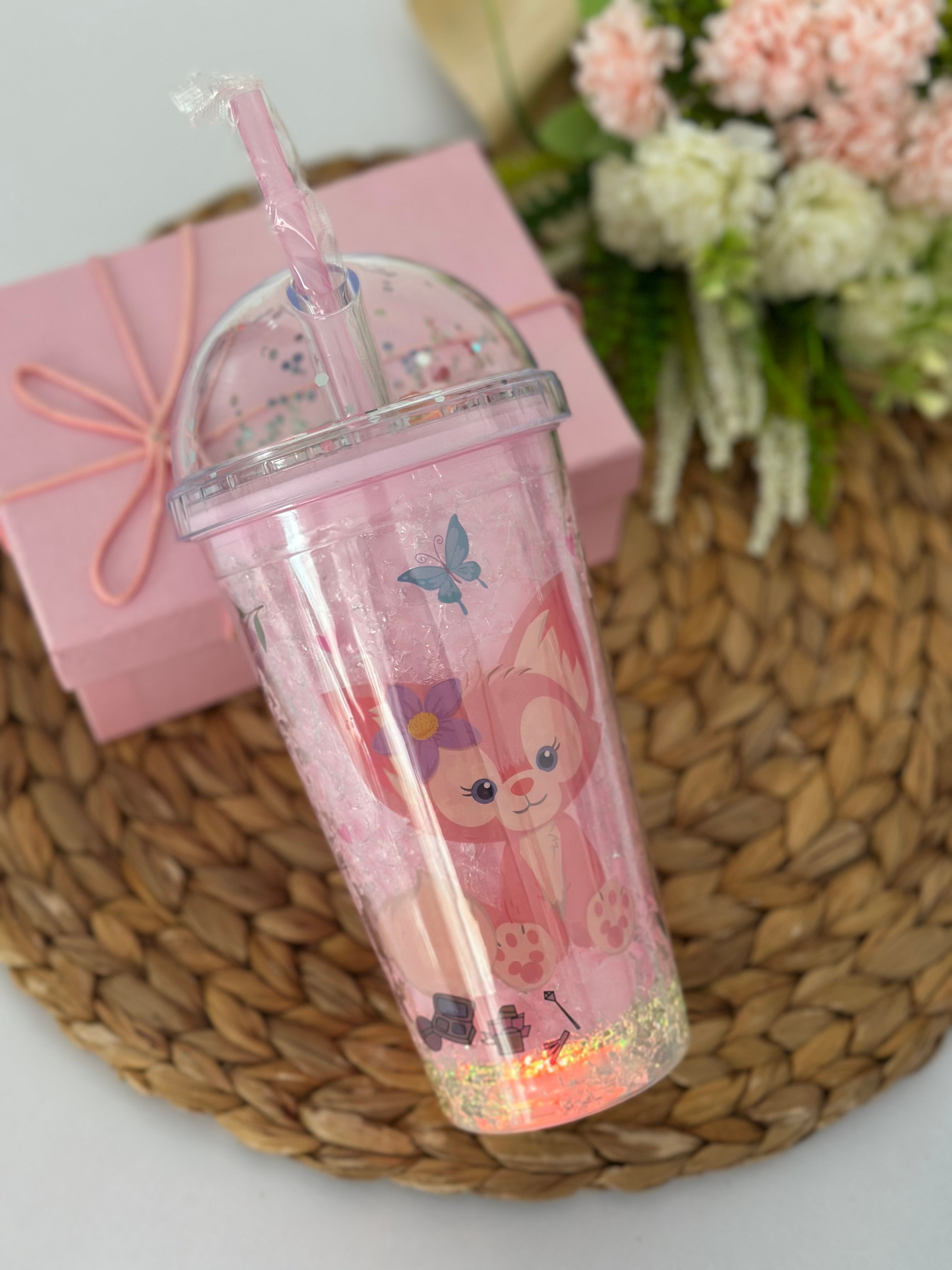 Işıklı Pipetli Pembe Suluk