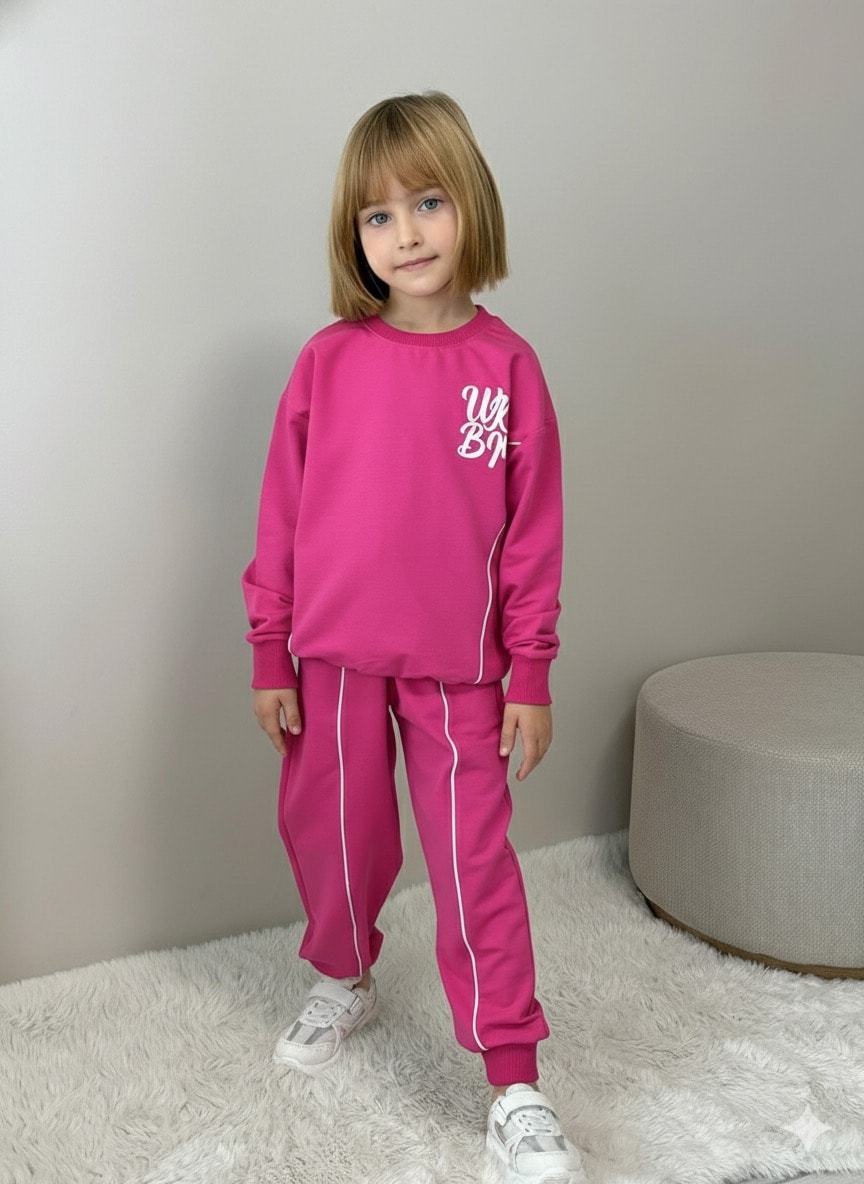 Kız Çocuk Fuşya UK 2'li Takım