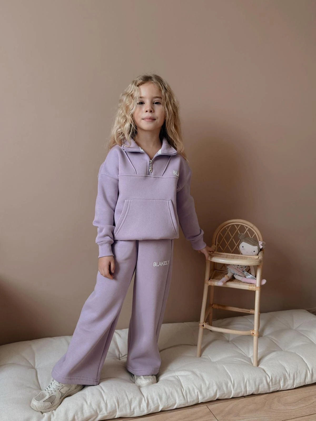 Kız Çocuk Mor Blakely Alt-Üst Takım