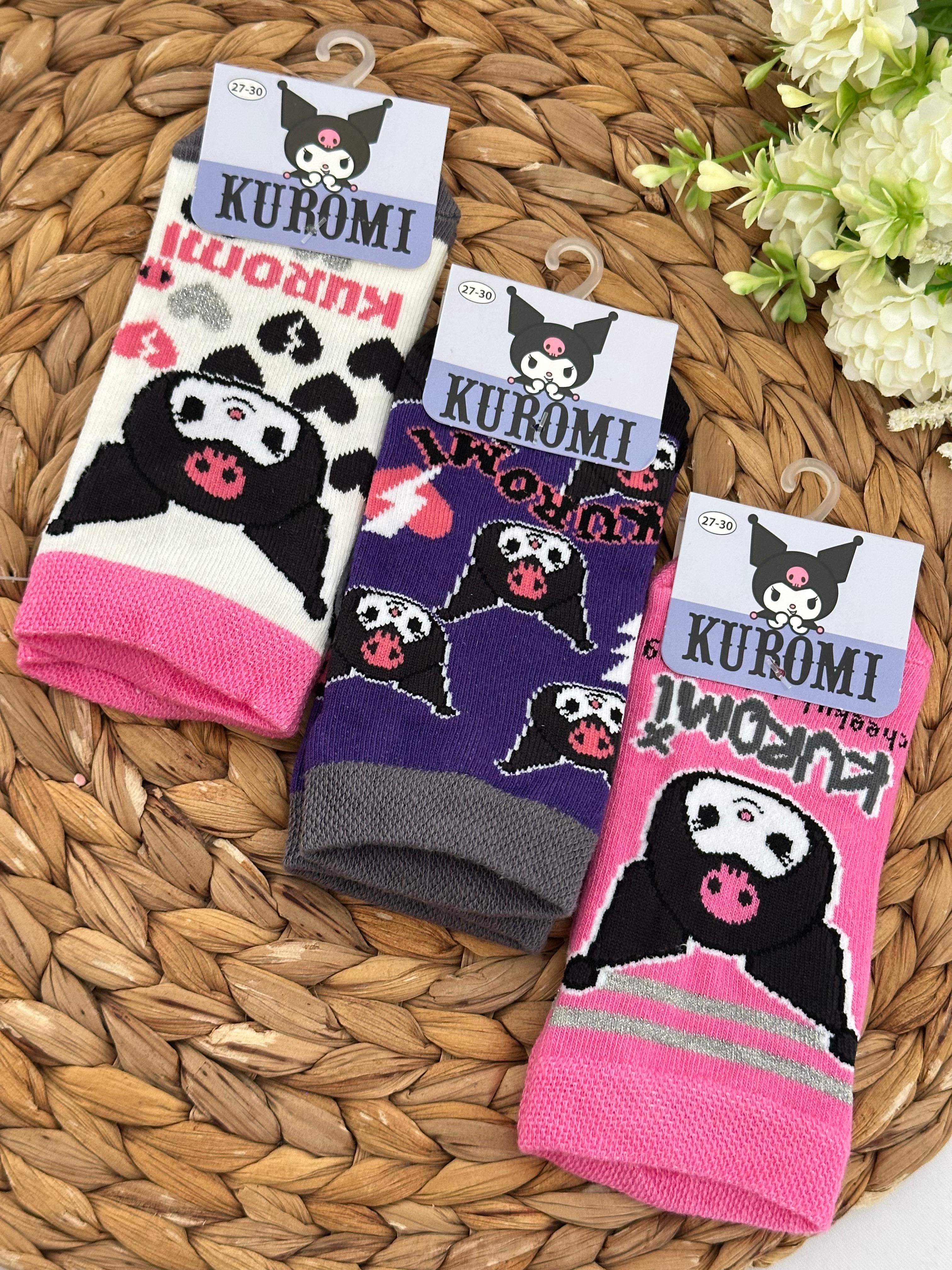 Kuromi 3’lü Çorap