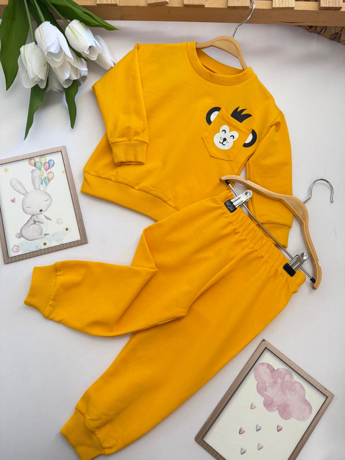 Erkek Çocuk Sarı Maymuncuk 2'li Takım