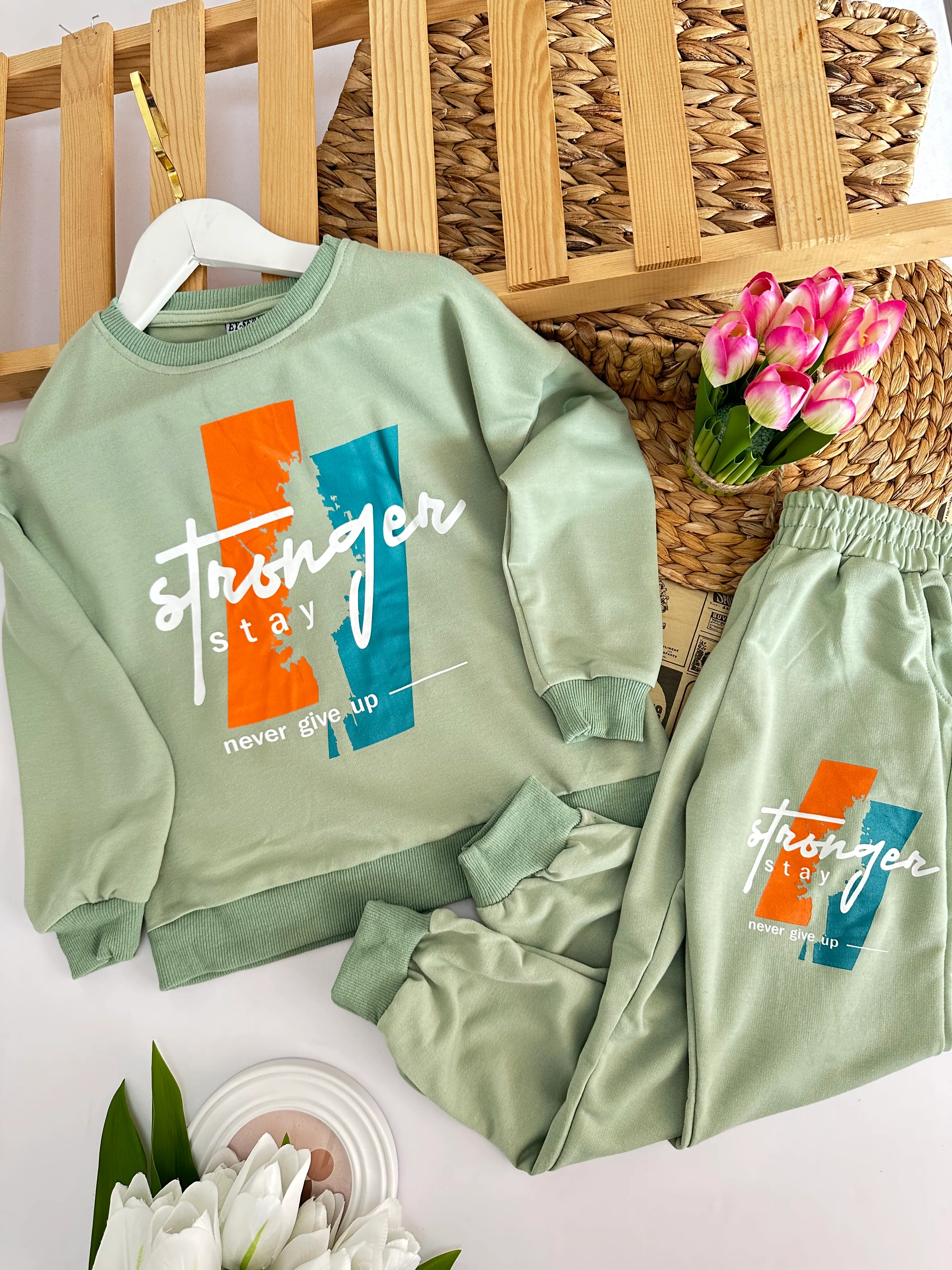 Erkek Çocuk Yeşil Stranger Takım