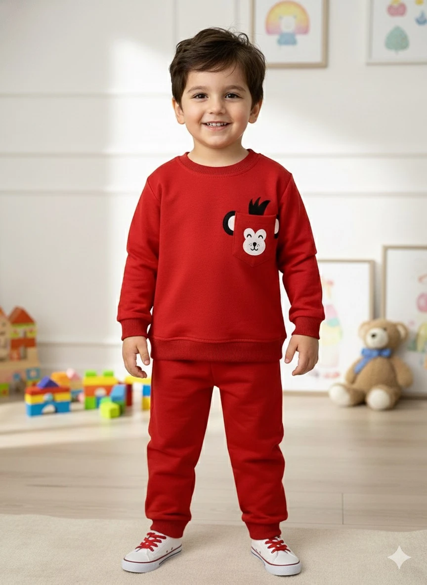Erkek Çocuk Kırmızı Maymuncuk 2'li Takım