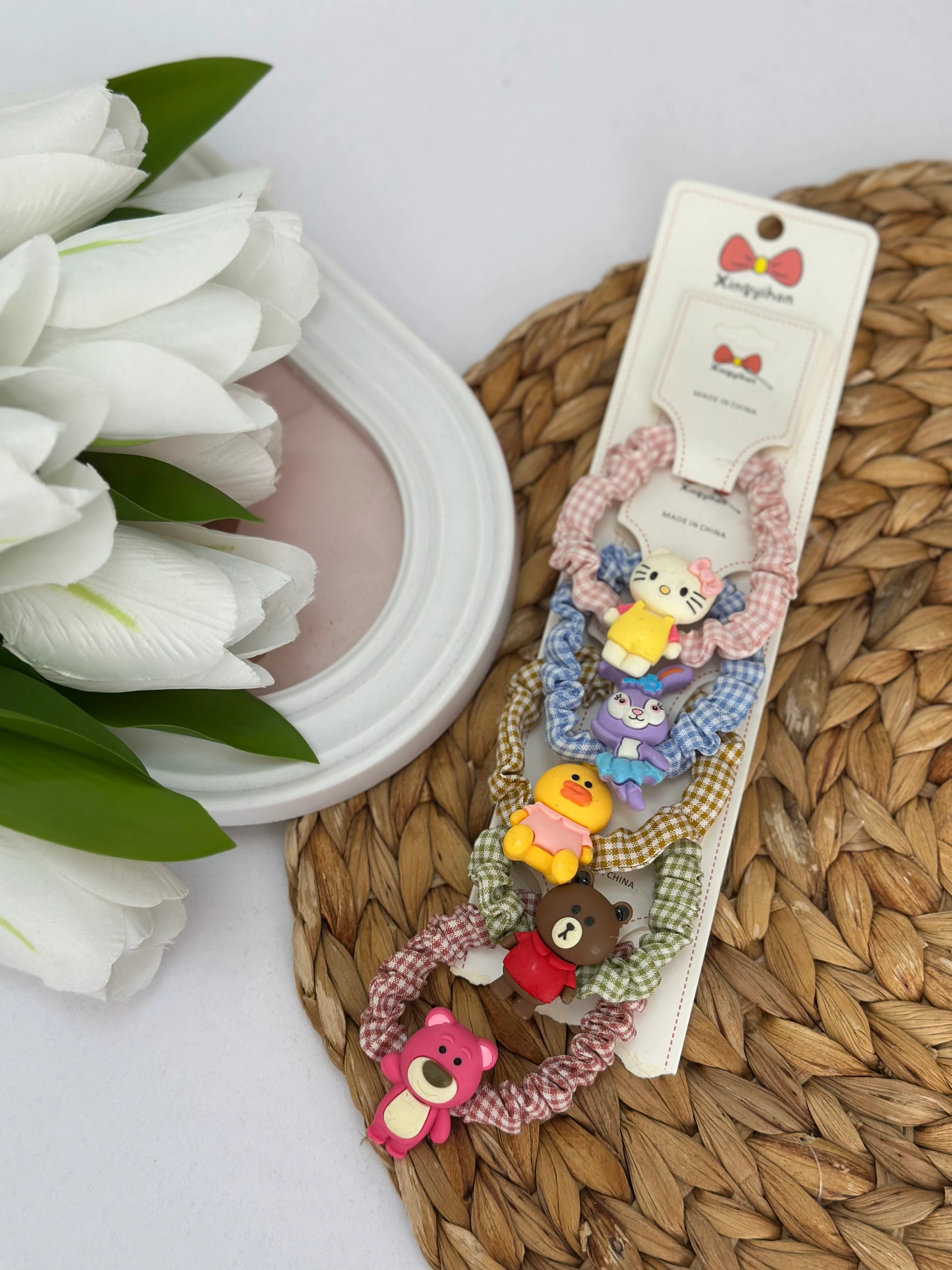 Kız Çocuk 5'li Lastik Toka