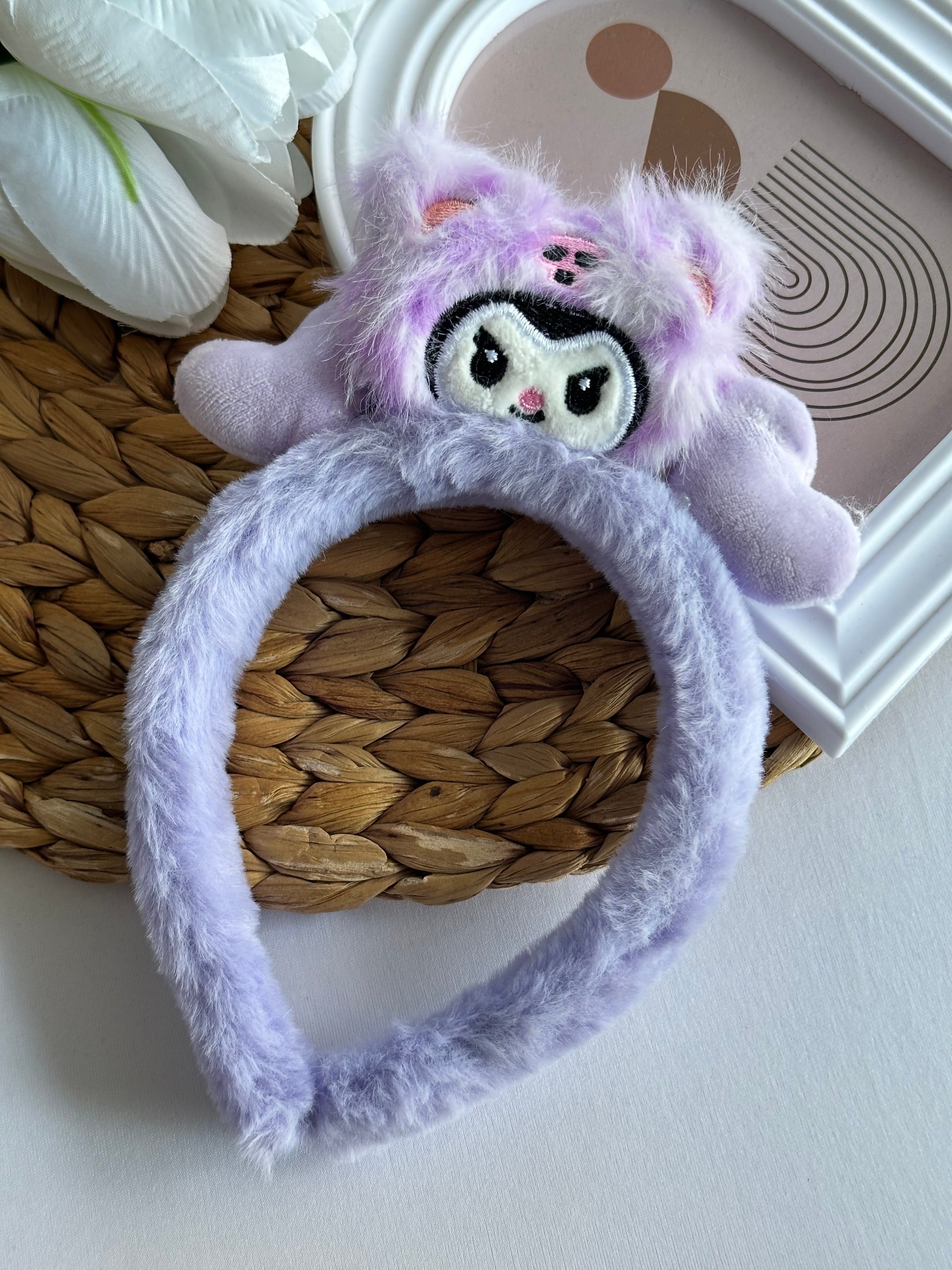 Mor Kuromi Peluş Taç