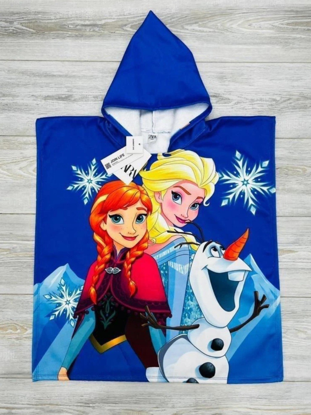 Kız Çocuk Mavi Elsa Anna Panço Havlu