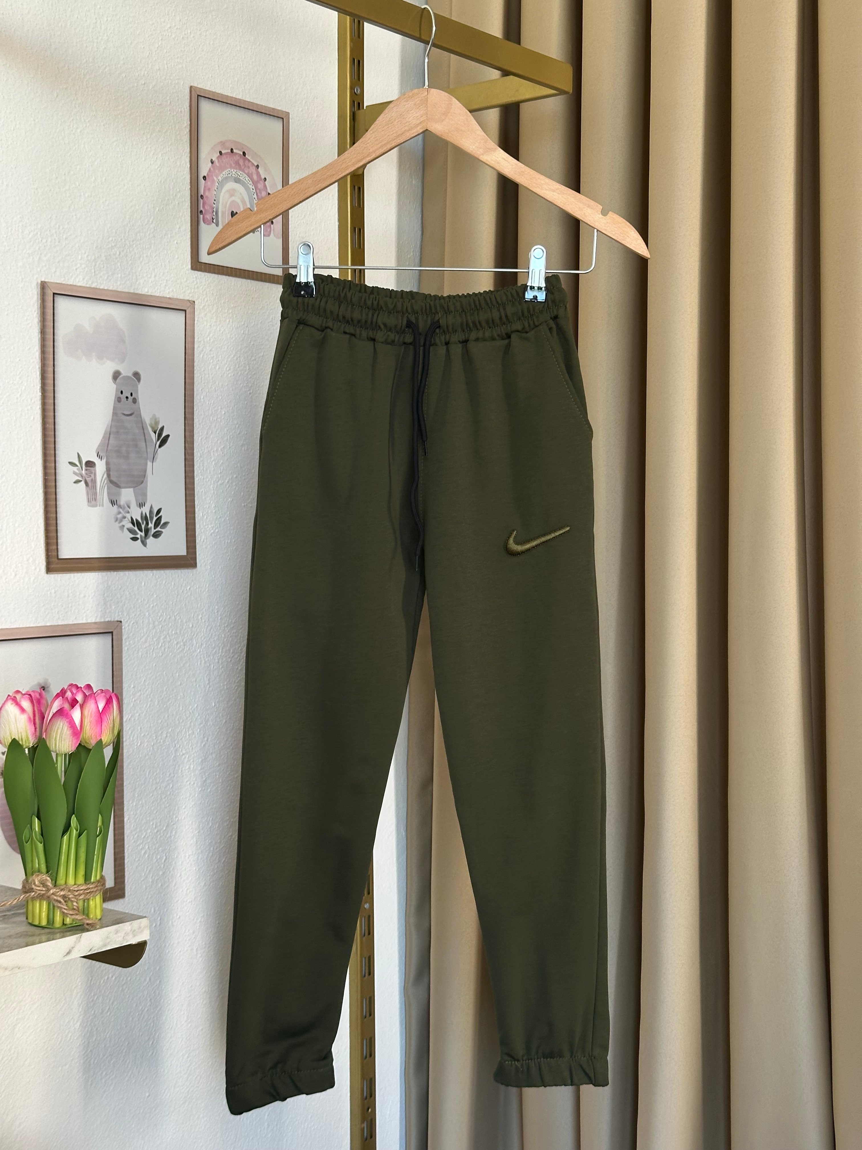 Kız Çocuk Haki Nike Eşofman Altı