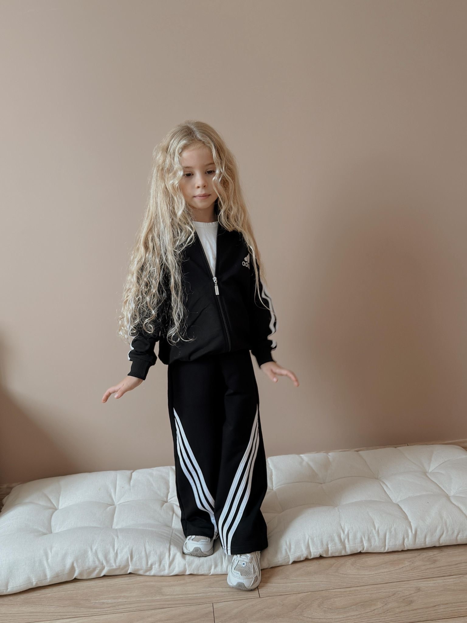 Kız Çocuk Siyah Çizgili 2’li Takım