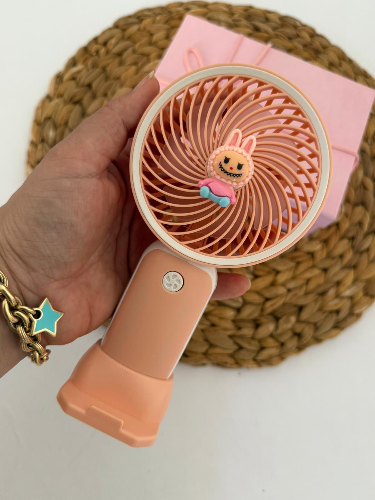 Somon Labubu Şarjlı Mini Fan