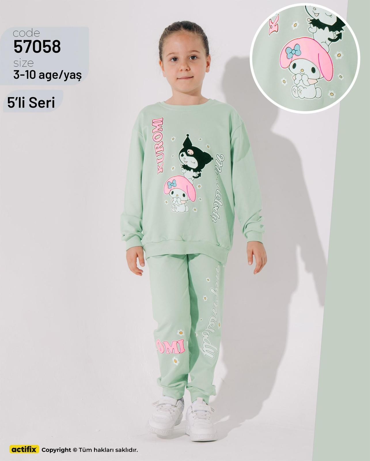 Kız Çocuk Su Yeşili My Melody Takım
