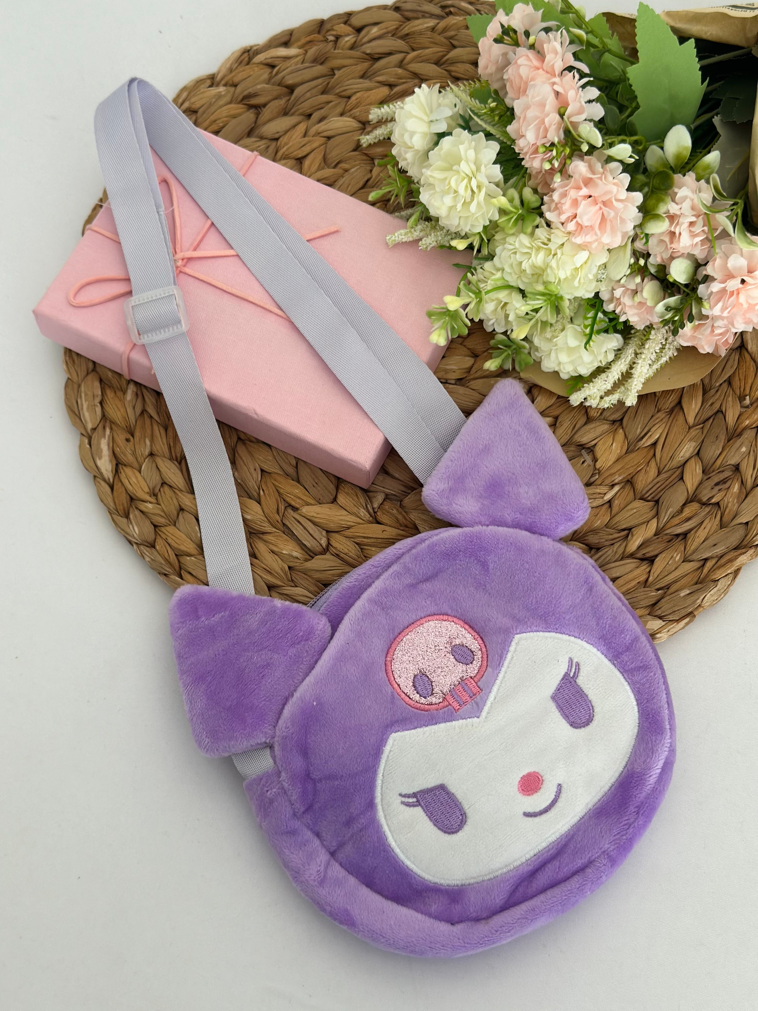 Kuromi Lila Peluş Çanta