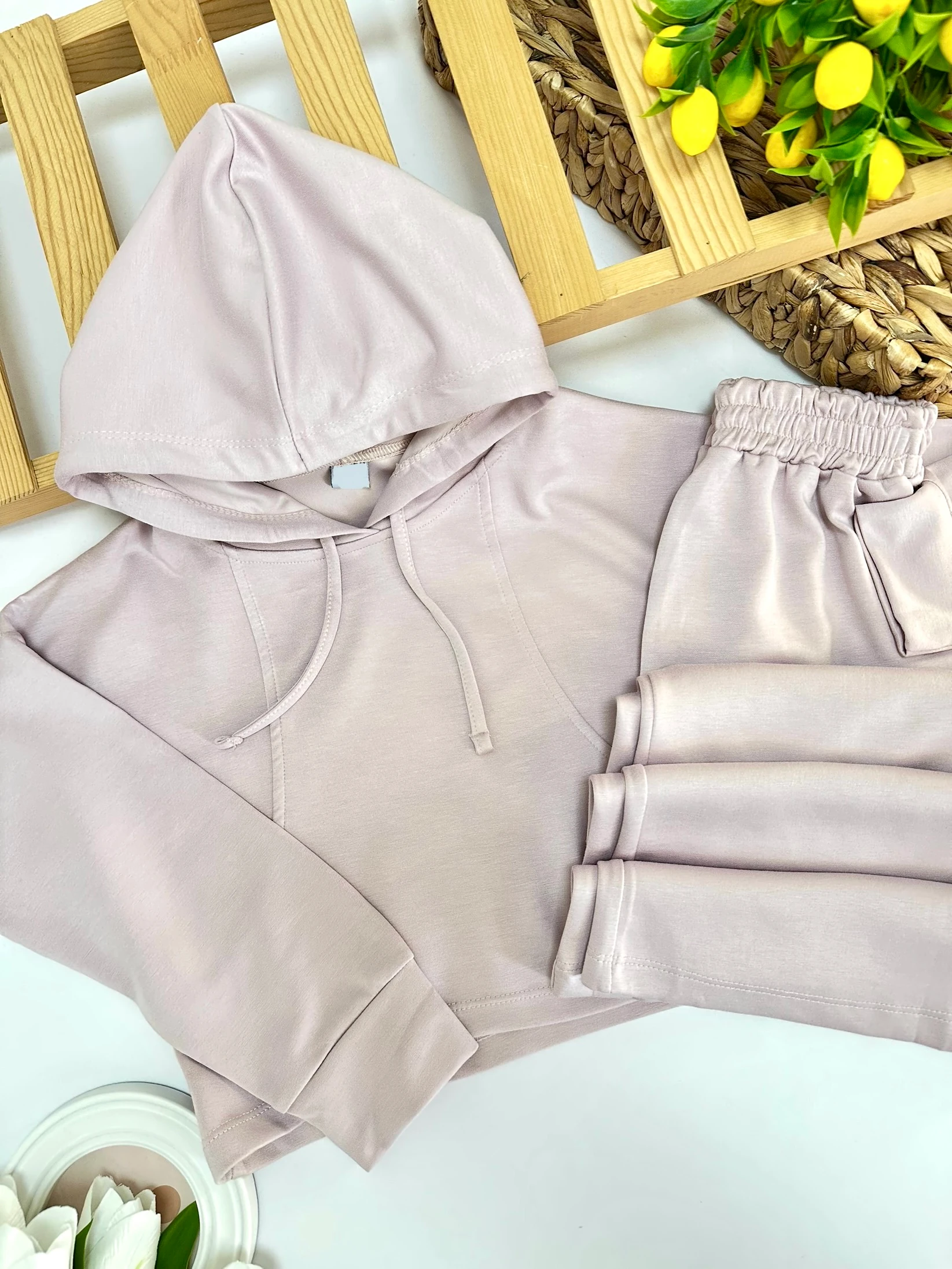 Kız Çocuk Lila Oysho Kapüşonlu Takım