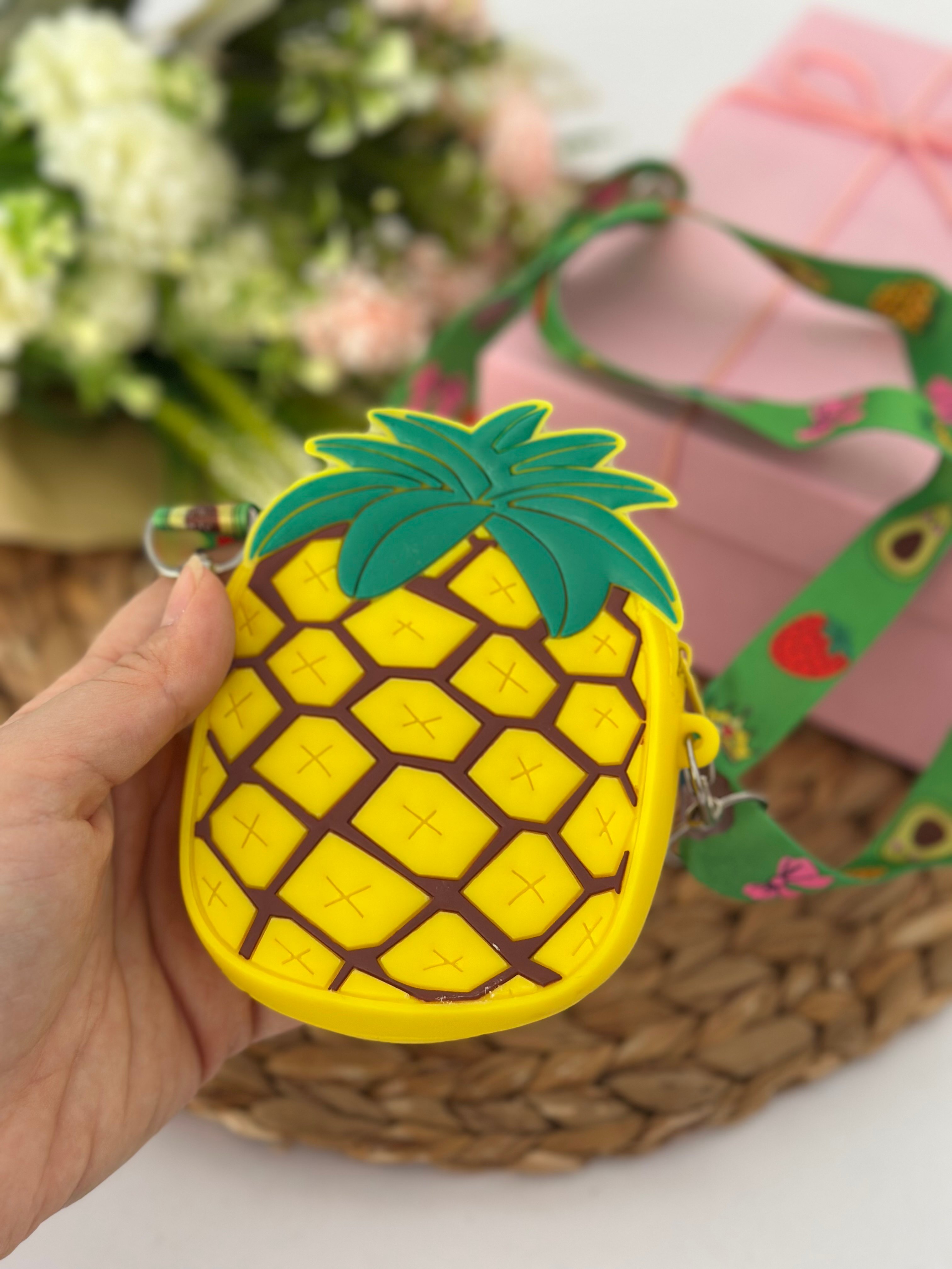 Ananas Figürlü Silikon Çanta
