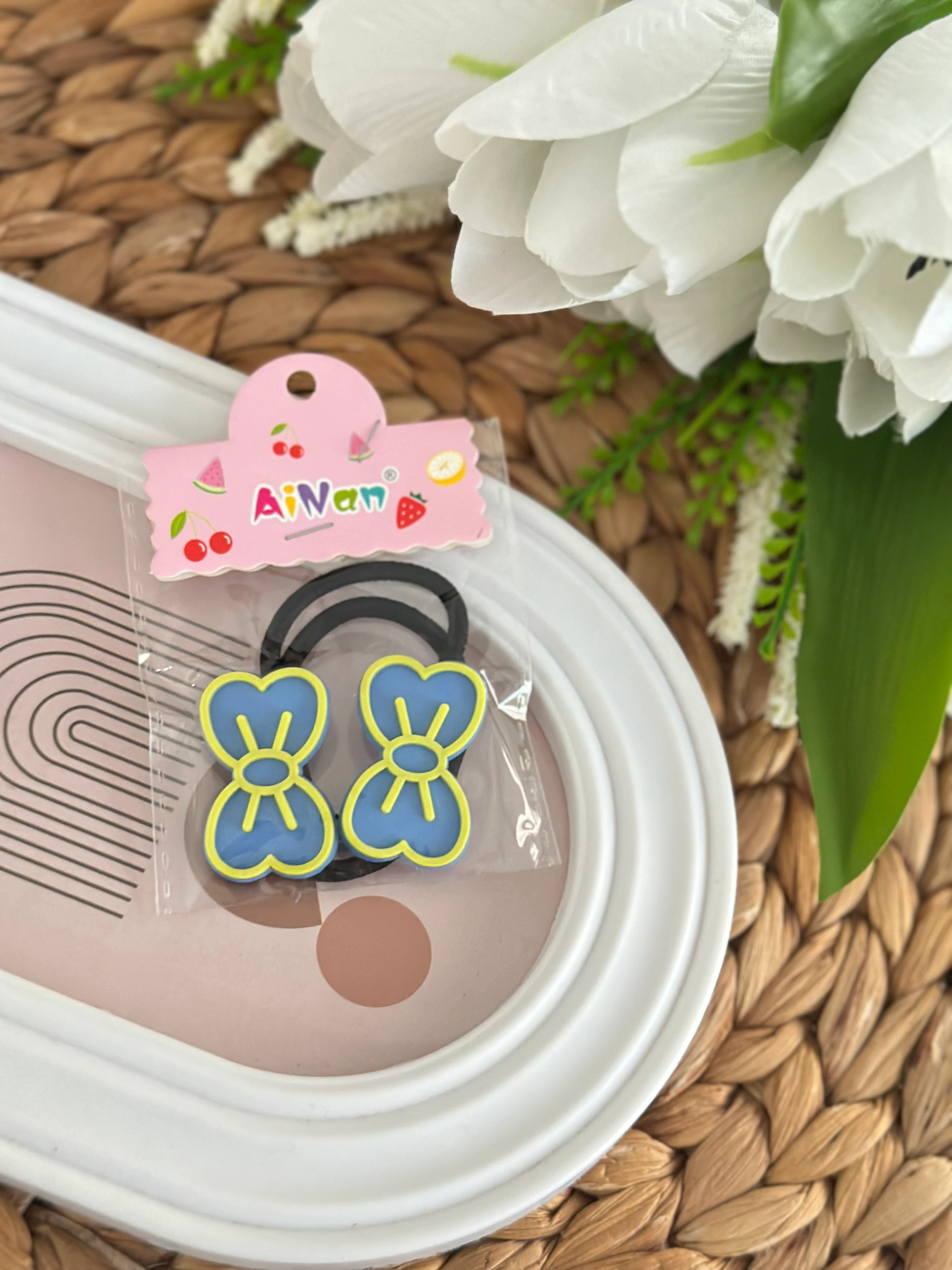 Mavi Sarı 2'li Lastik Toka