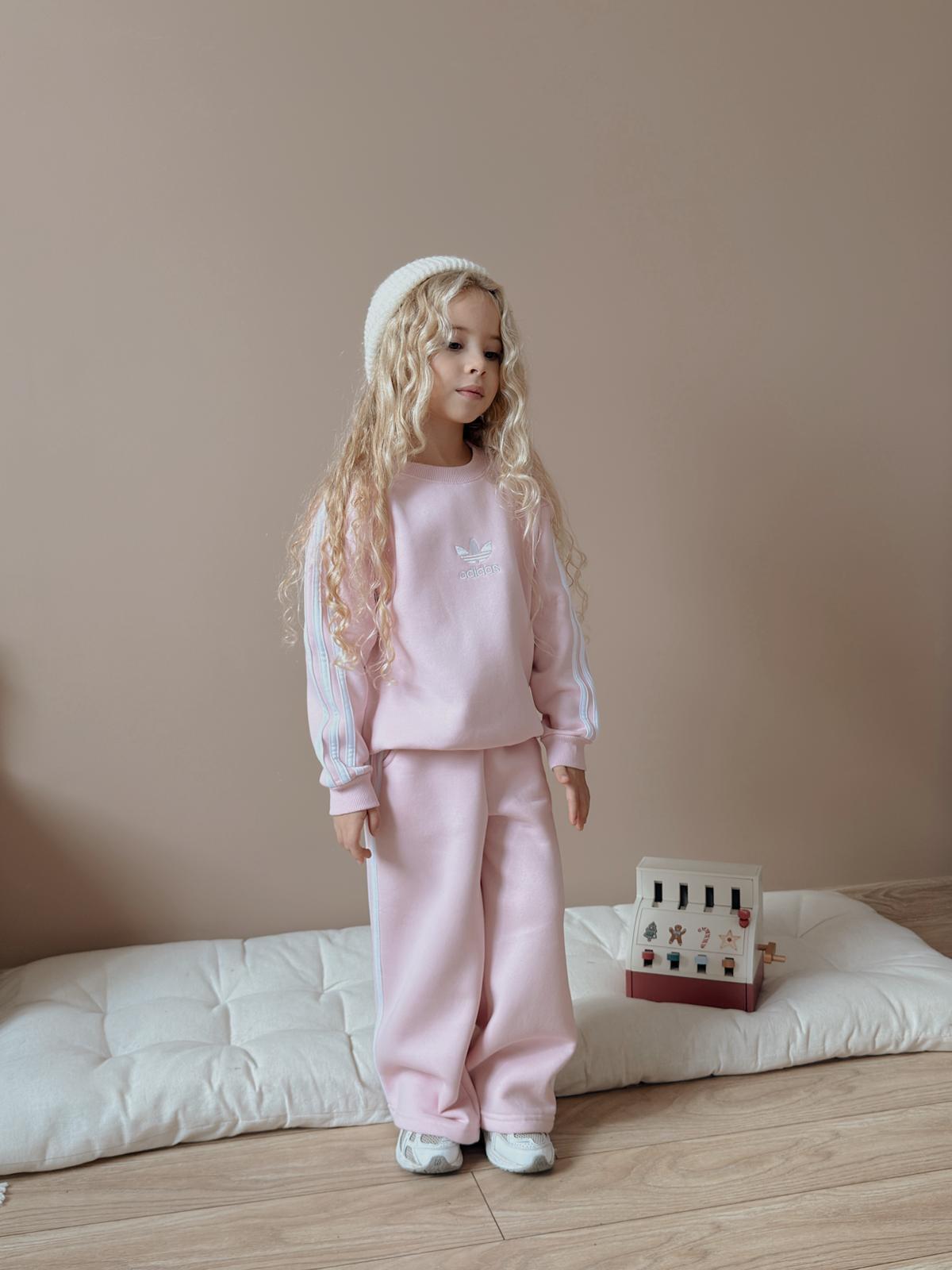 Kız Çocuk Pembe Çizgili 2’li Takım