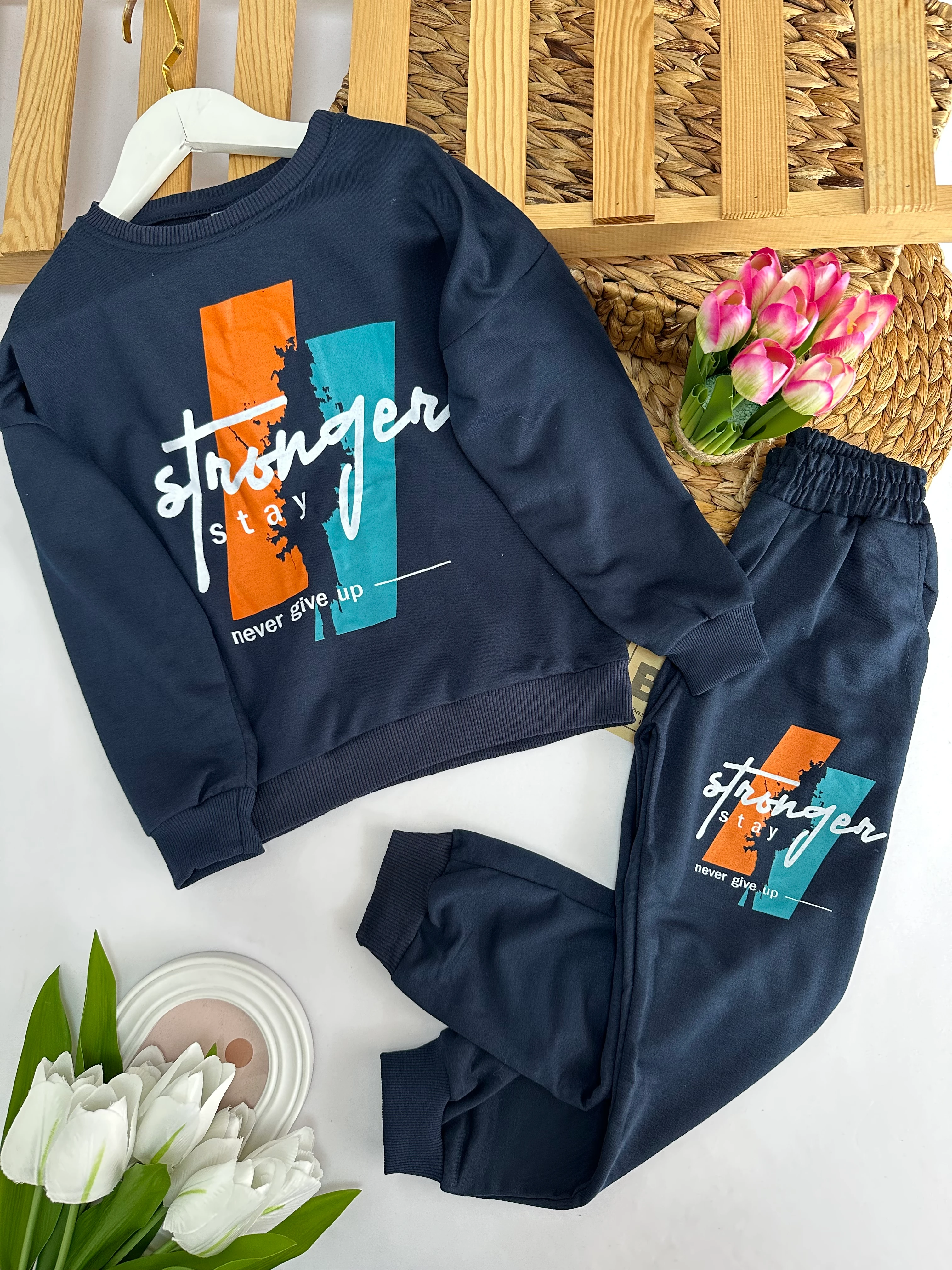 Erkek Çocuk Lacivert Stranger Takım