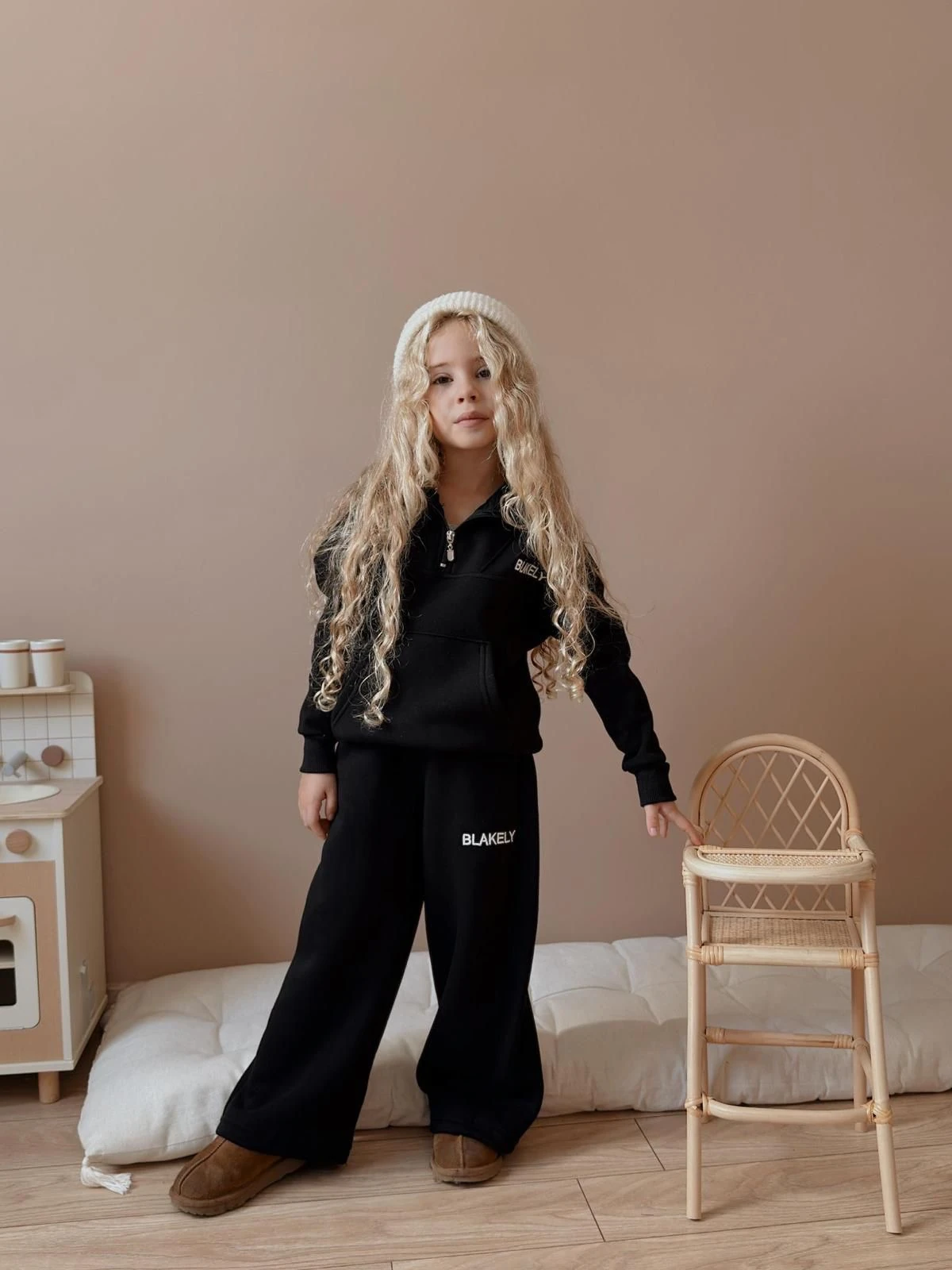 Kız Çocuk Siyah Blakely Alt-Üst Takım