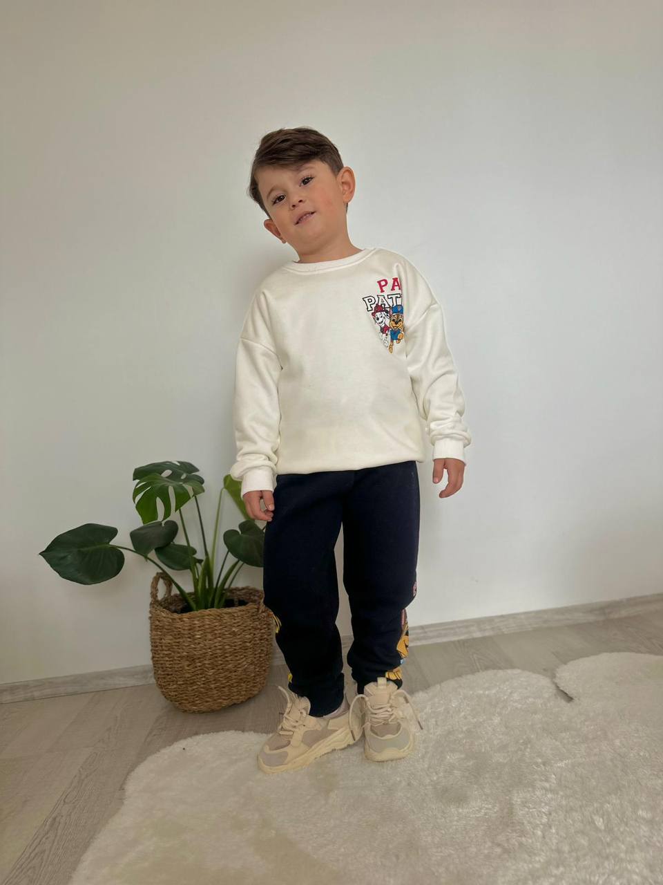 Erkek Çocuk Beyaz Paw Patrol Takım