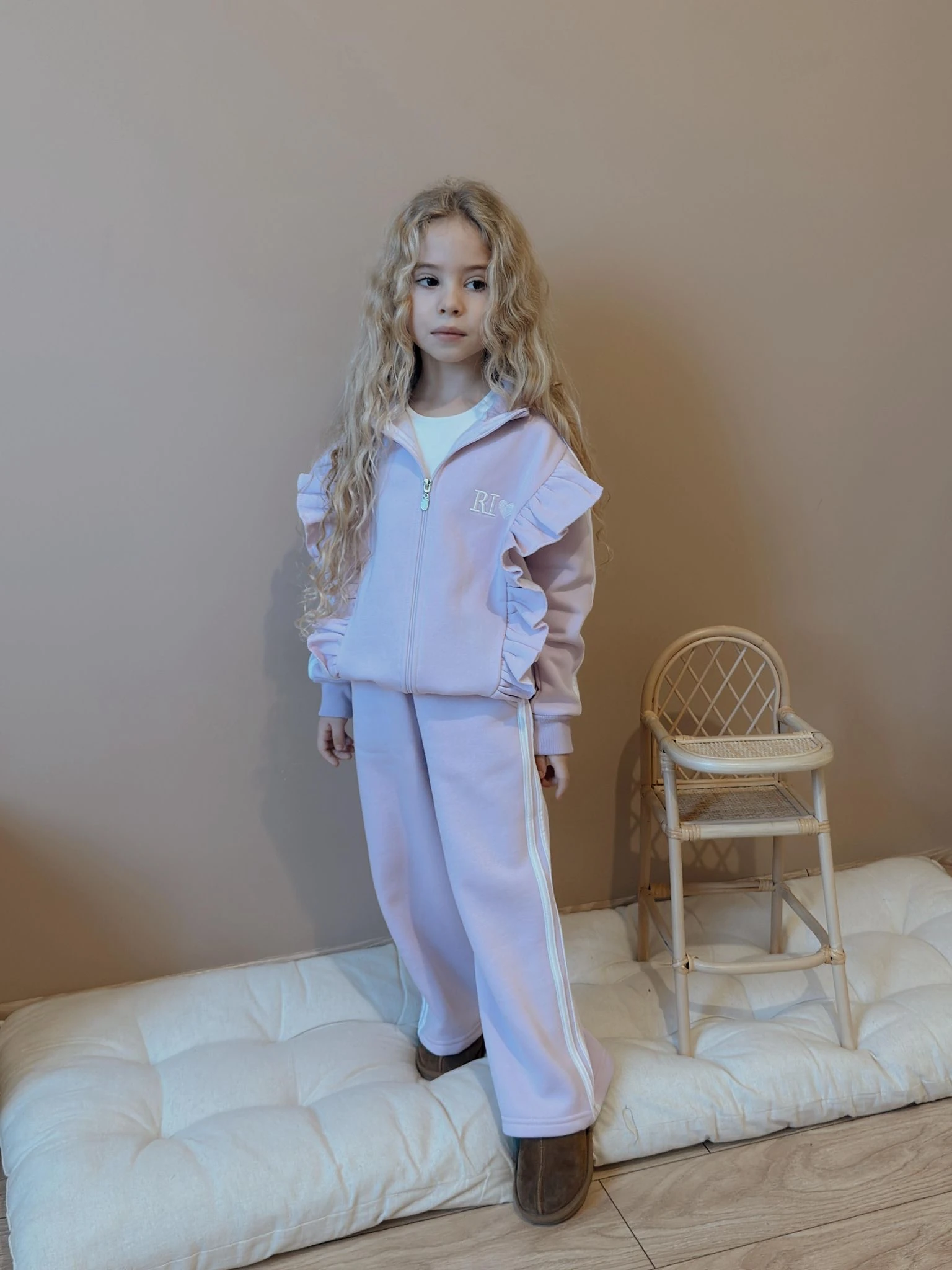 Kız Çocuk Lila Fermuarlı  Rio Takım