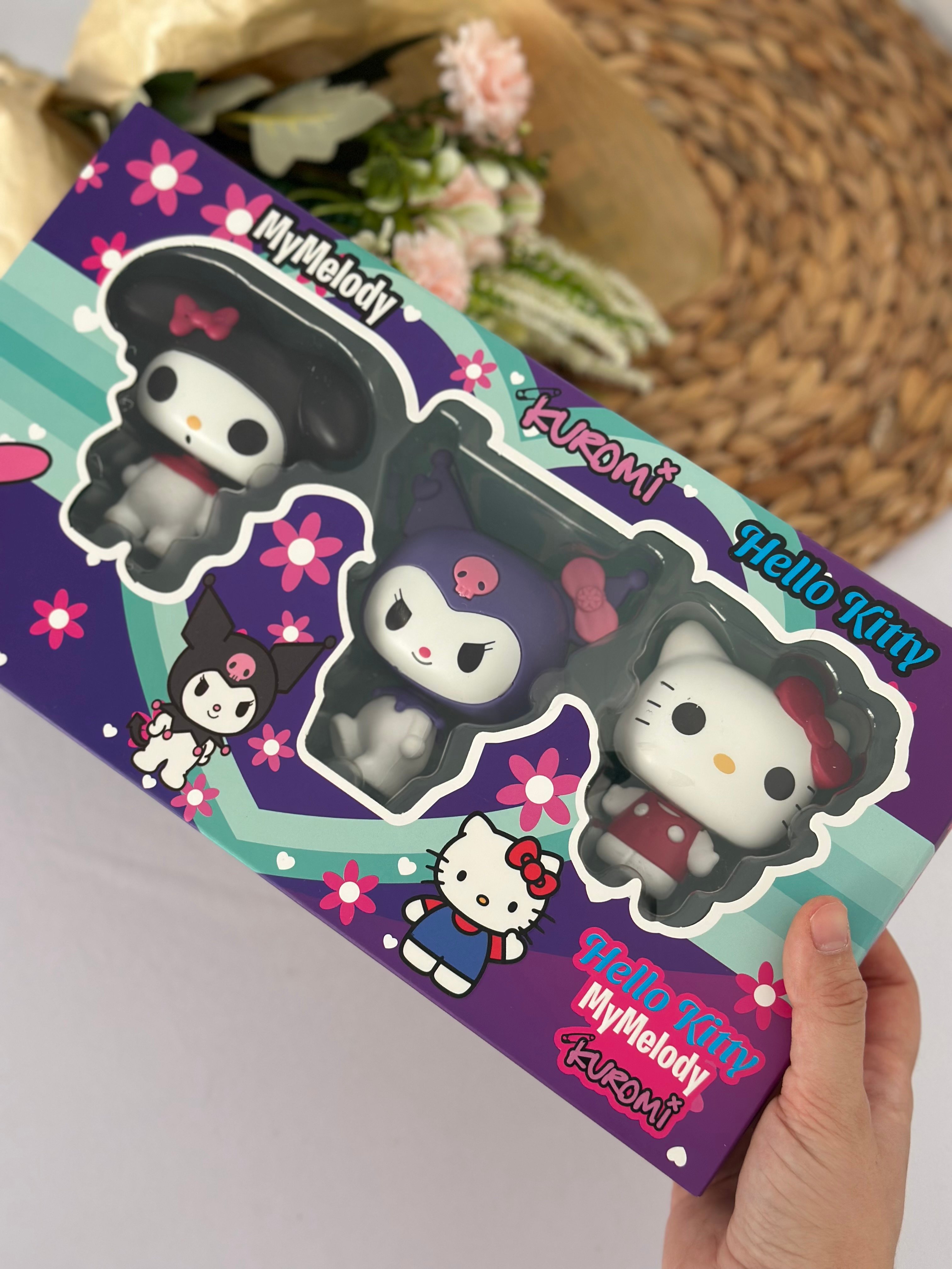Kuromi My Melody Hello Kitty 3’lü Kutulu Oyuncak