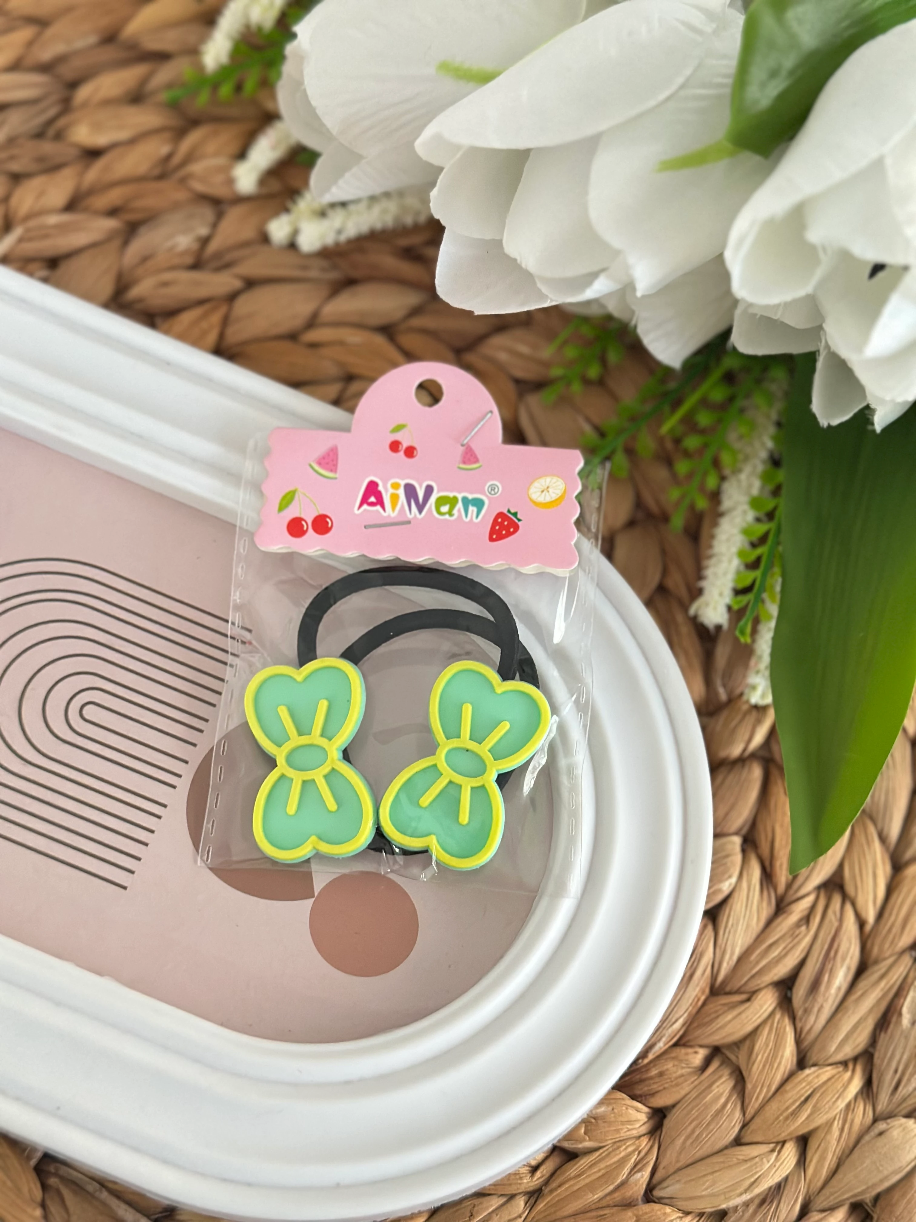 Yeşil Sarı 2'li Lastik Toka