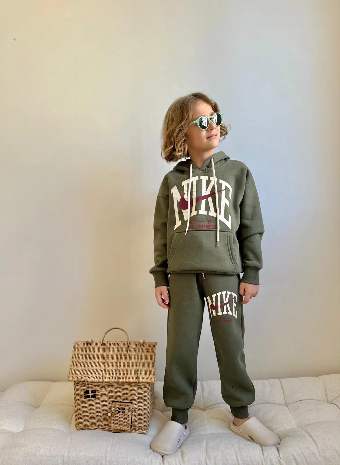 Erkek Çocuk Haki Marka Takım