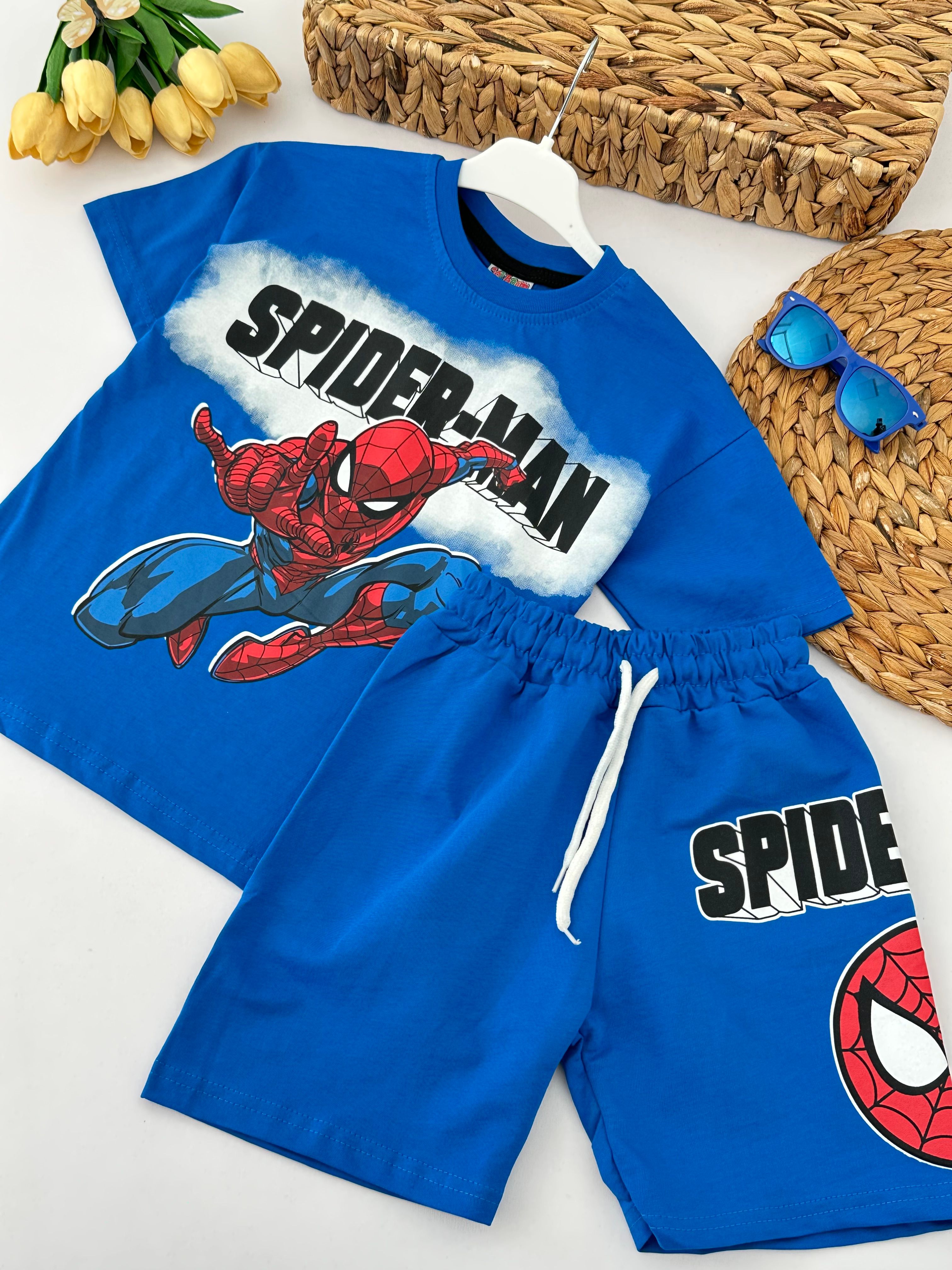 Erkek Çocuk Mavi Spiderman Takım