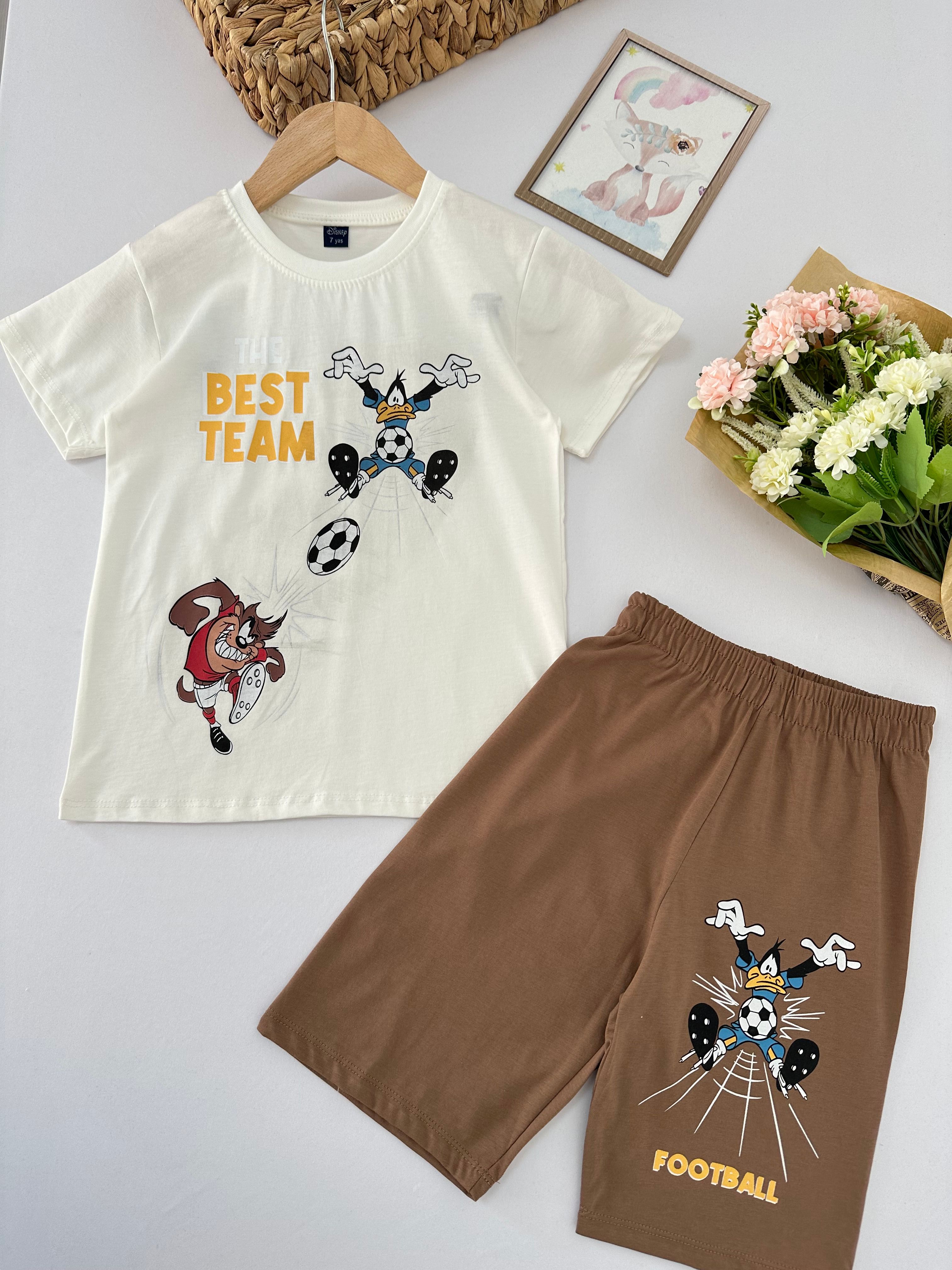 Erkek Çocuk Beyaz Duffy Duck Takım