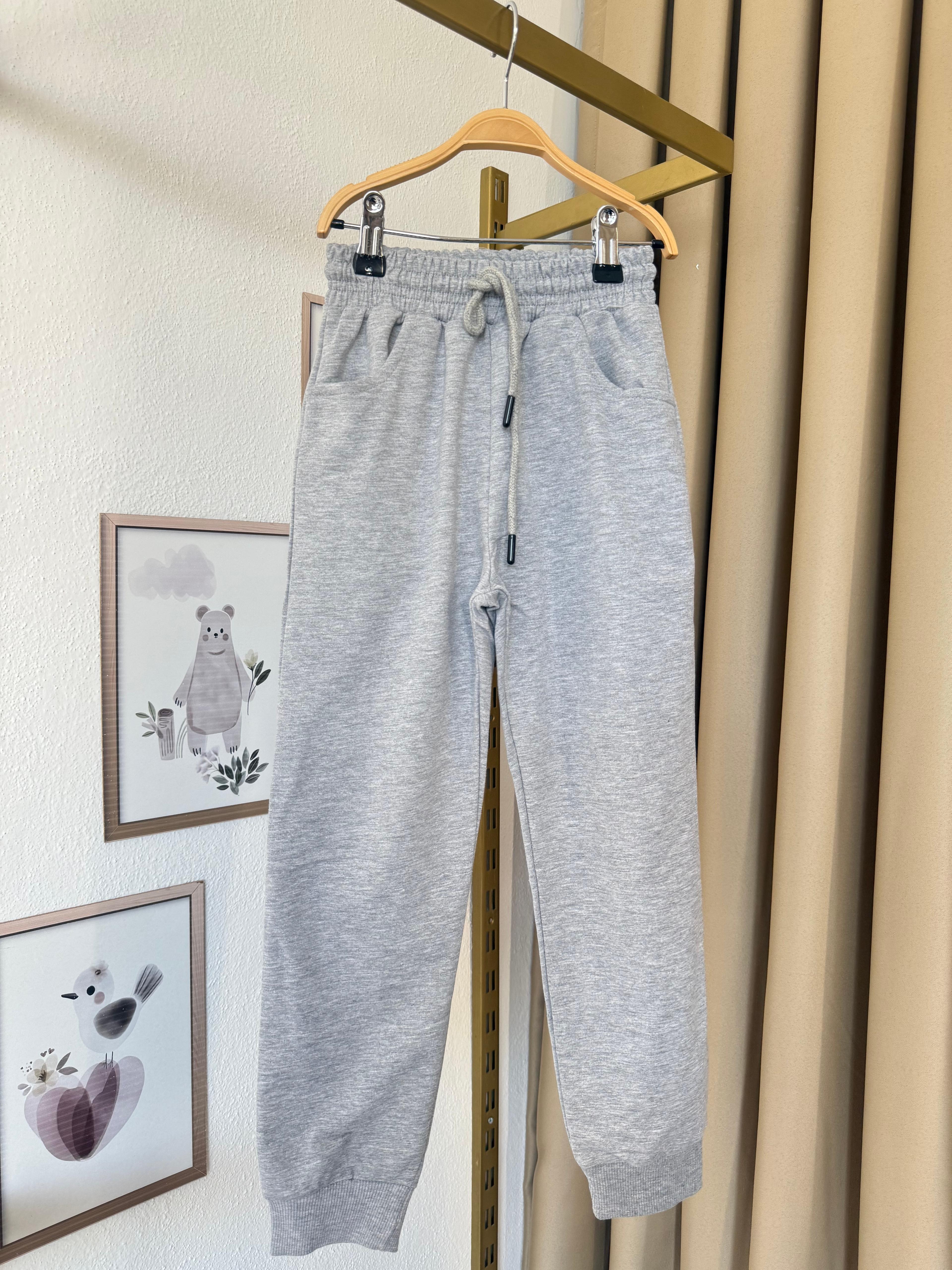 Unisex Gri Eşofman Altı
