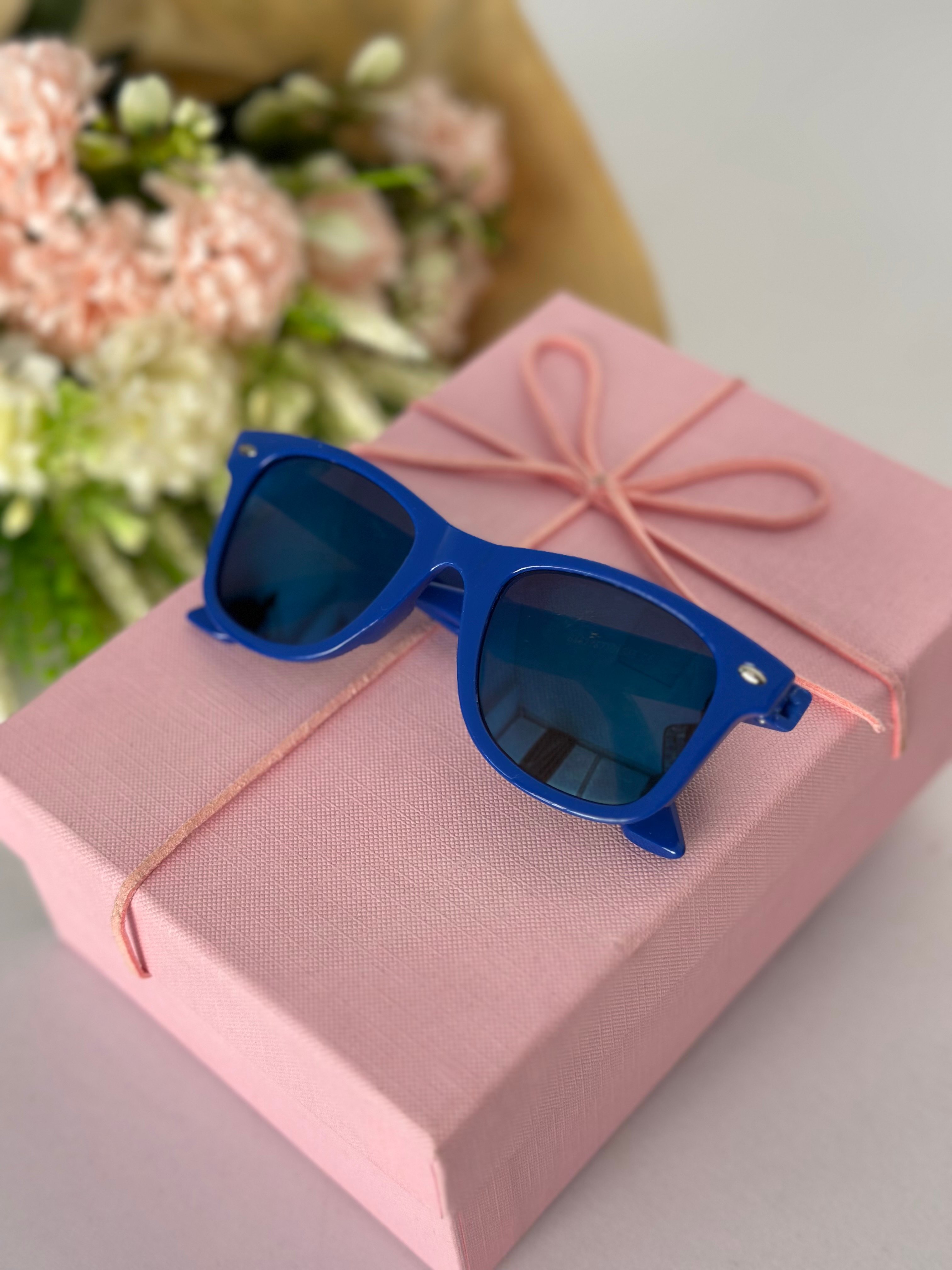 Lacivert Retro Model Çocuk Güneş Gözlüğü