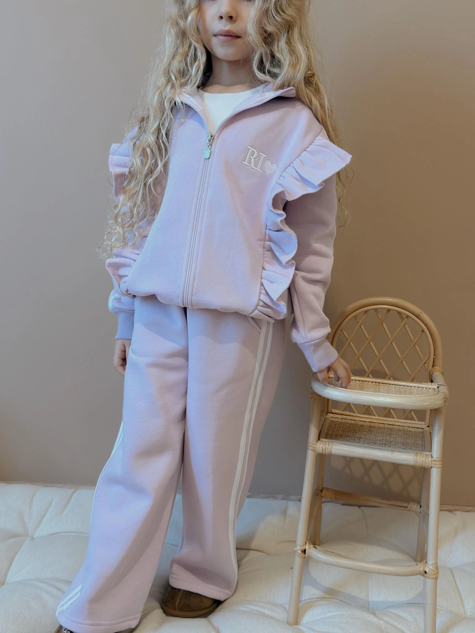 Kız Çocuk Lila Fermuarlı  Rio Takım
