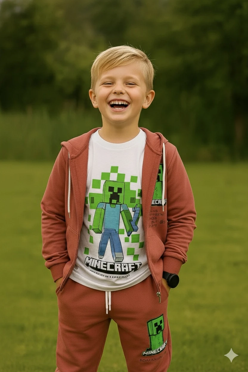 Erkek Çocuk Pudra Minecraft 3'lü Takım
