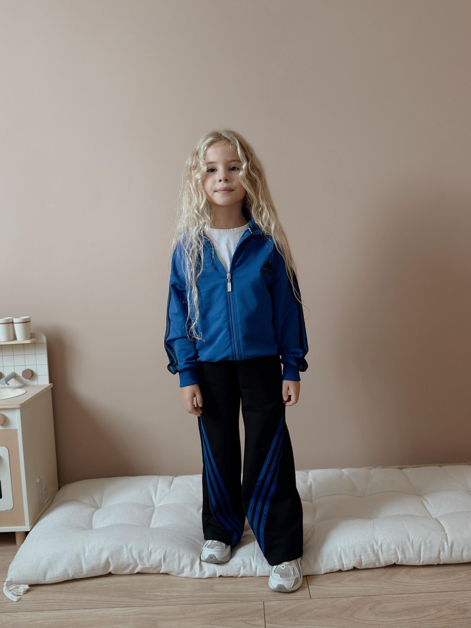 Kız Çocuk Mavi Çizgili 2’li Takım