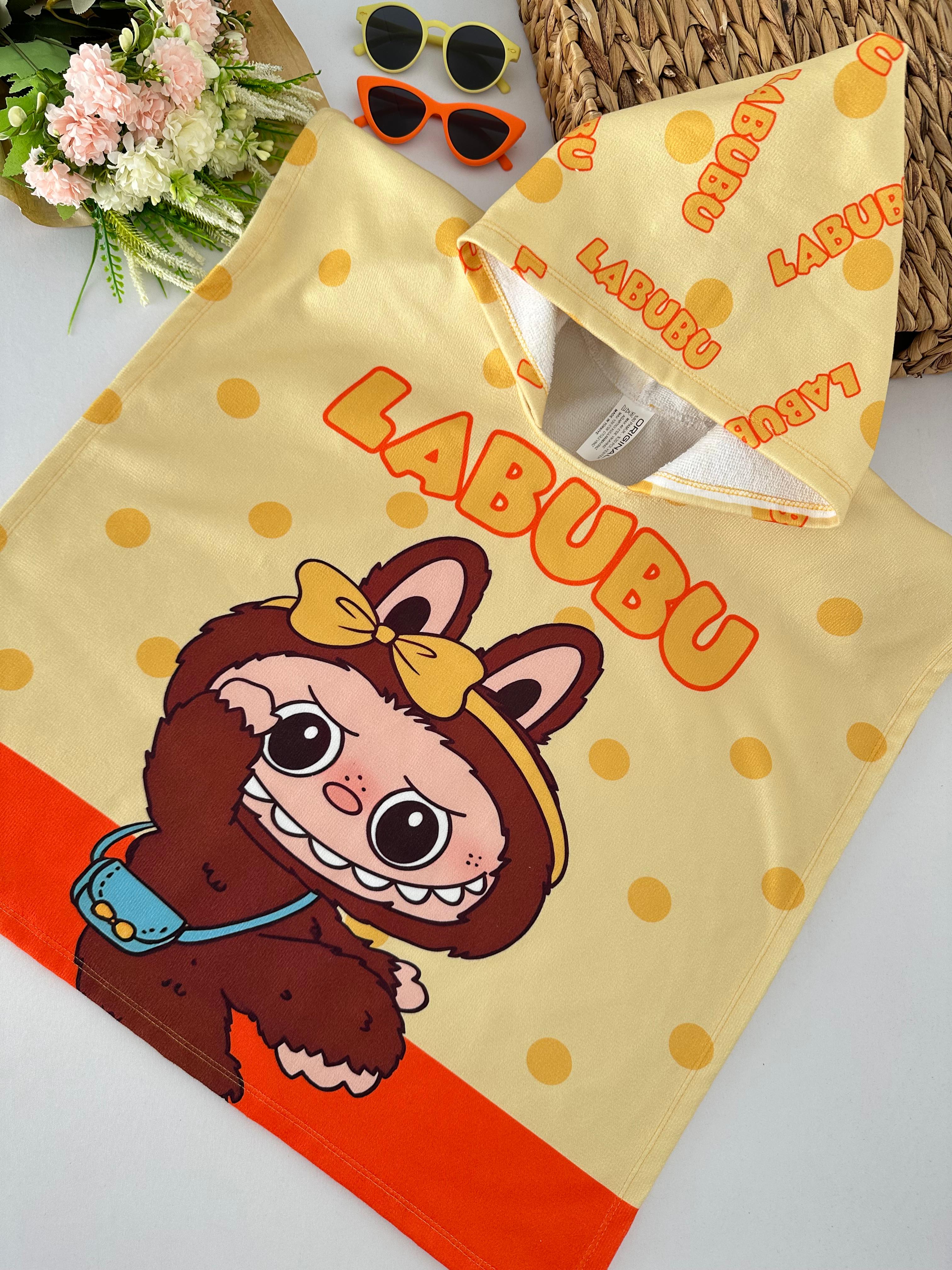 Sarı Labubu Panço Havlu