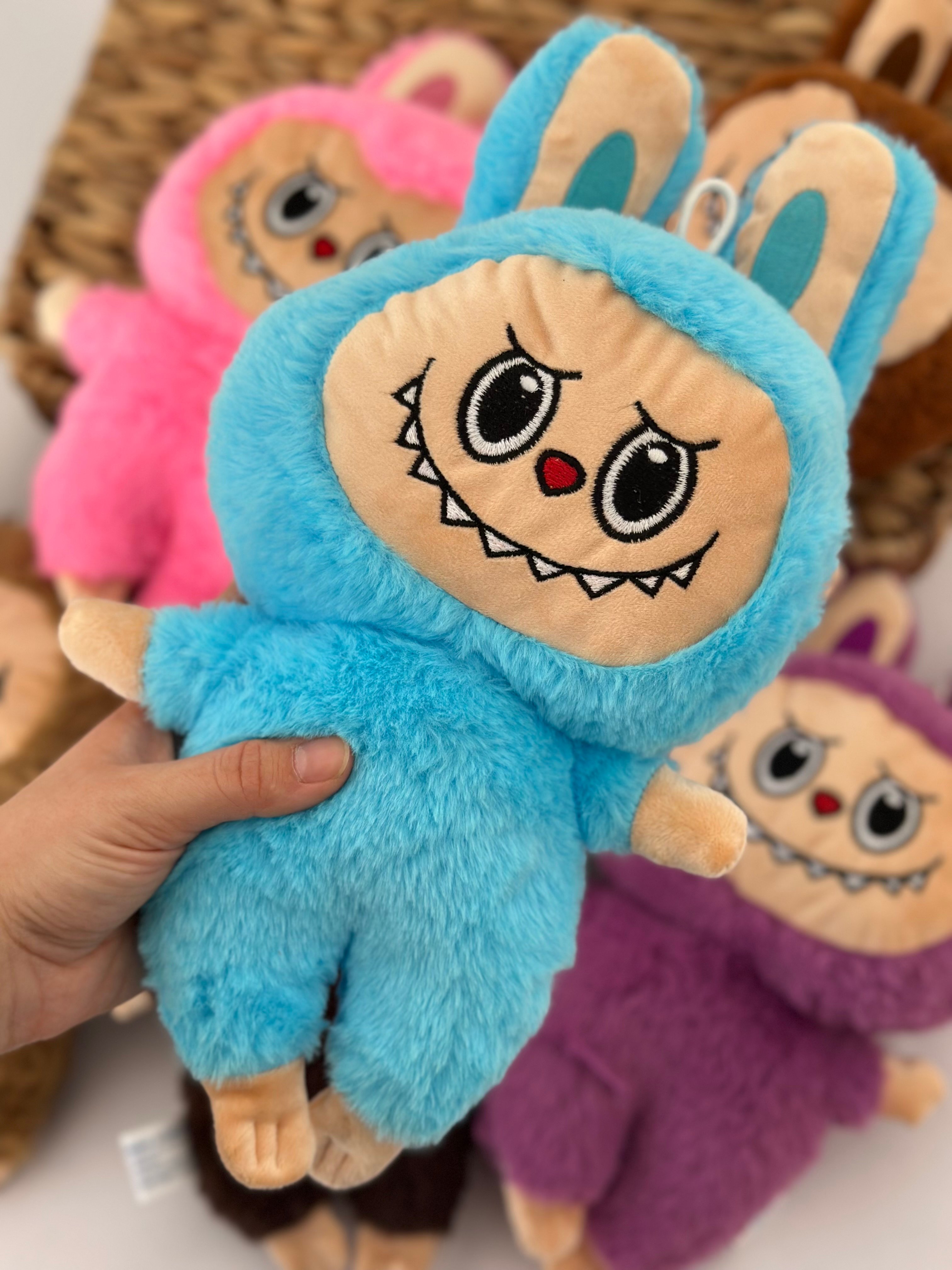 Mavi Labubu Büyük Boy Peluş Oyuncak