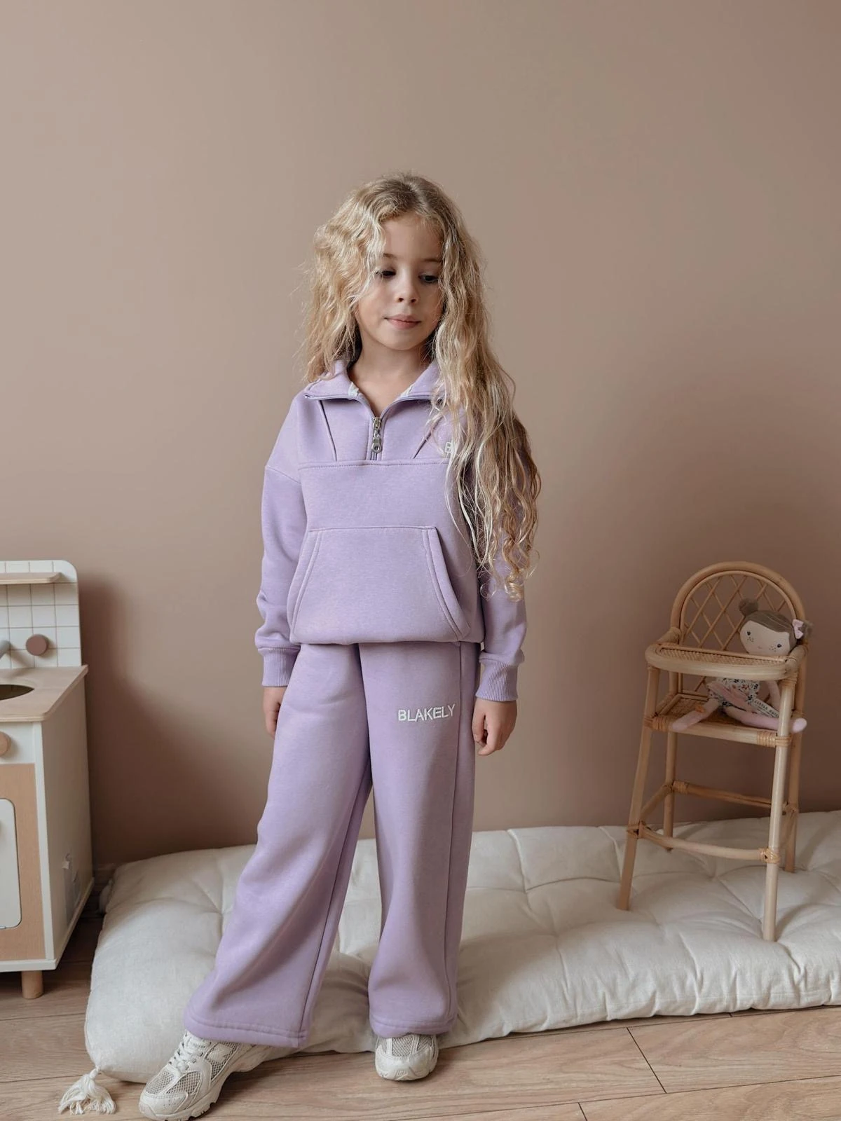 Kız Çocuk Mor Blakely Alt-Üst Takım