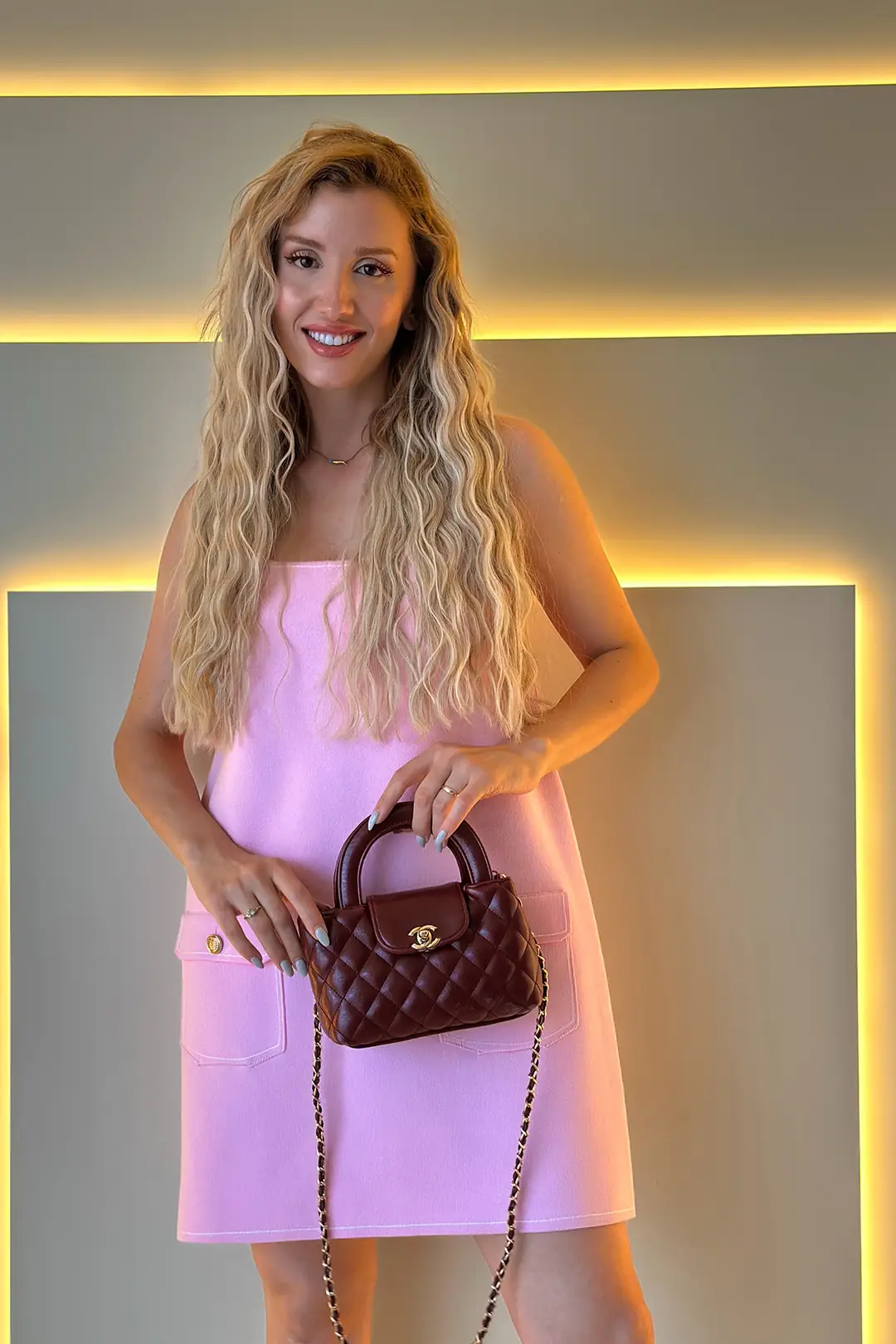 Chnl - Mini Shopping Bag Bordo