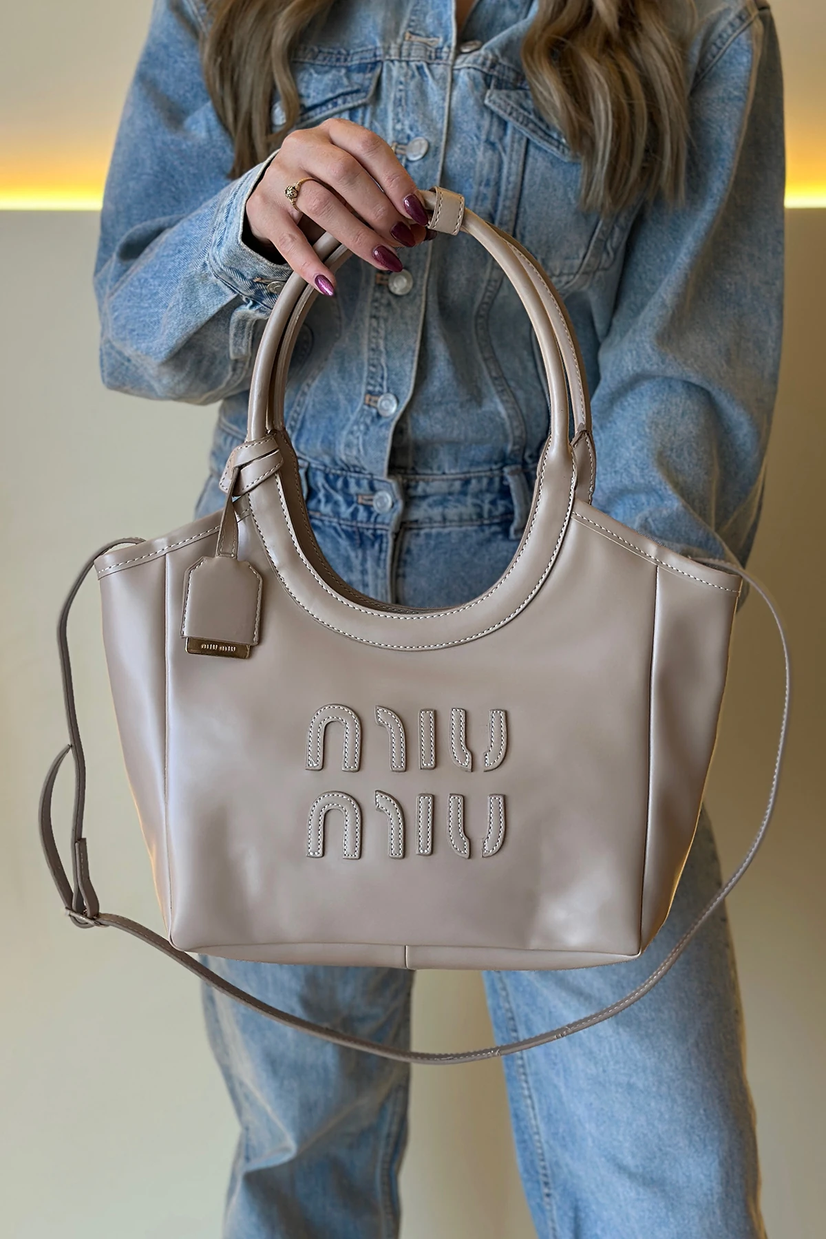 Miu Mi - Ivy Leather Vizon