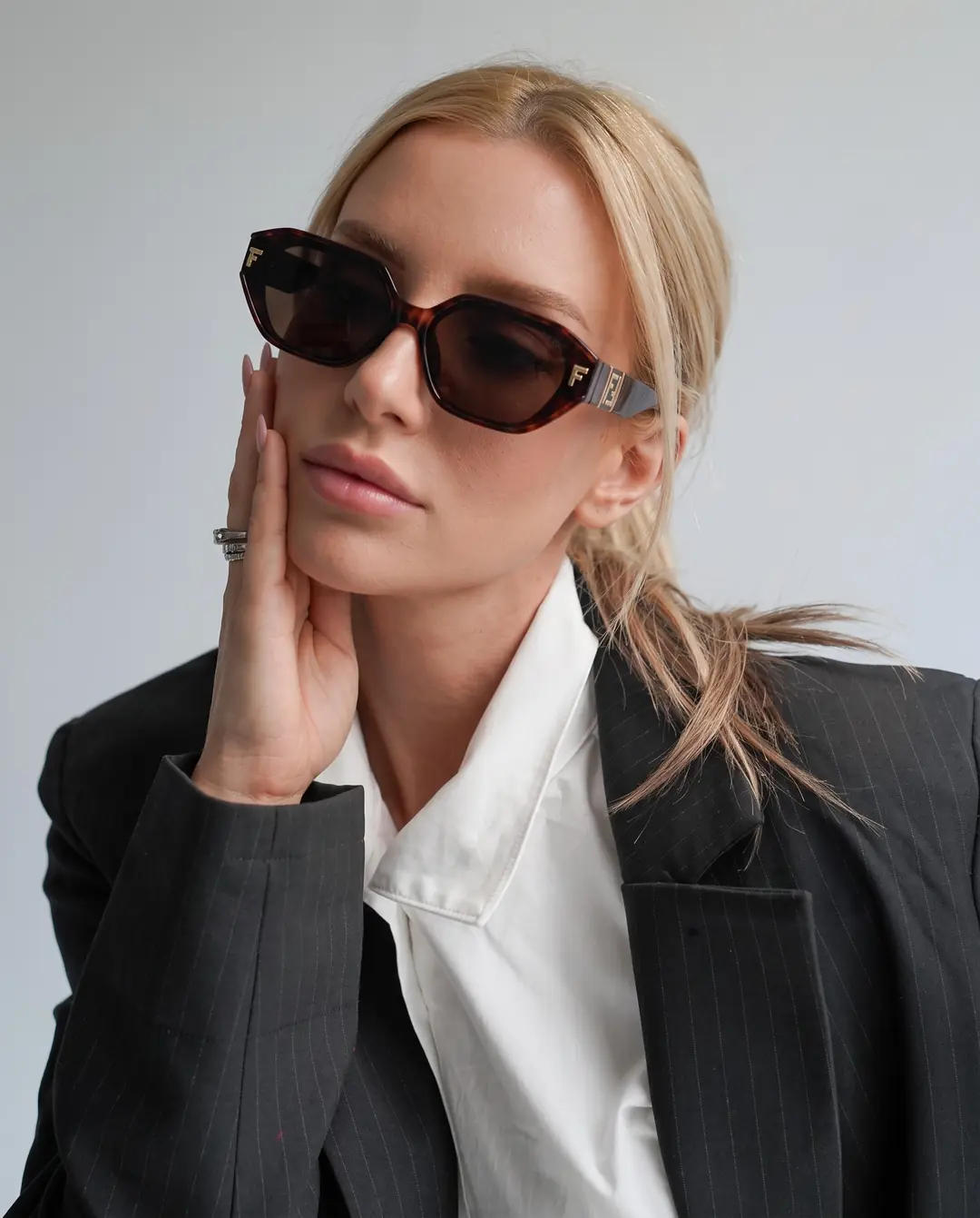 Fendi M2150 Diamond Kahverengi Kadın Gözlük G4697-CN