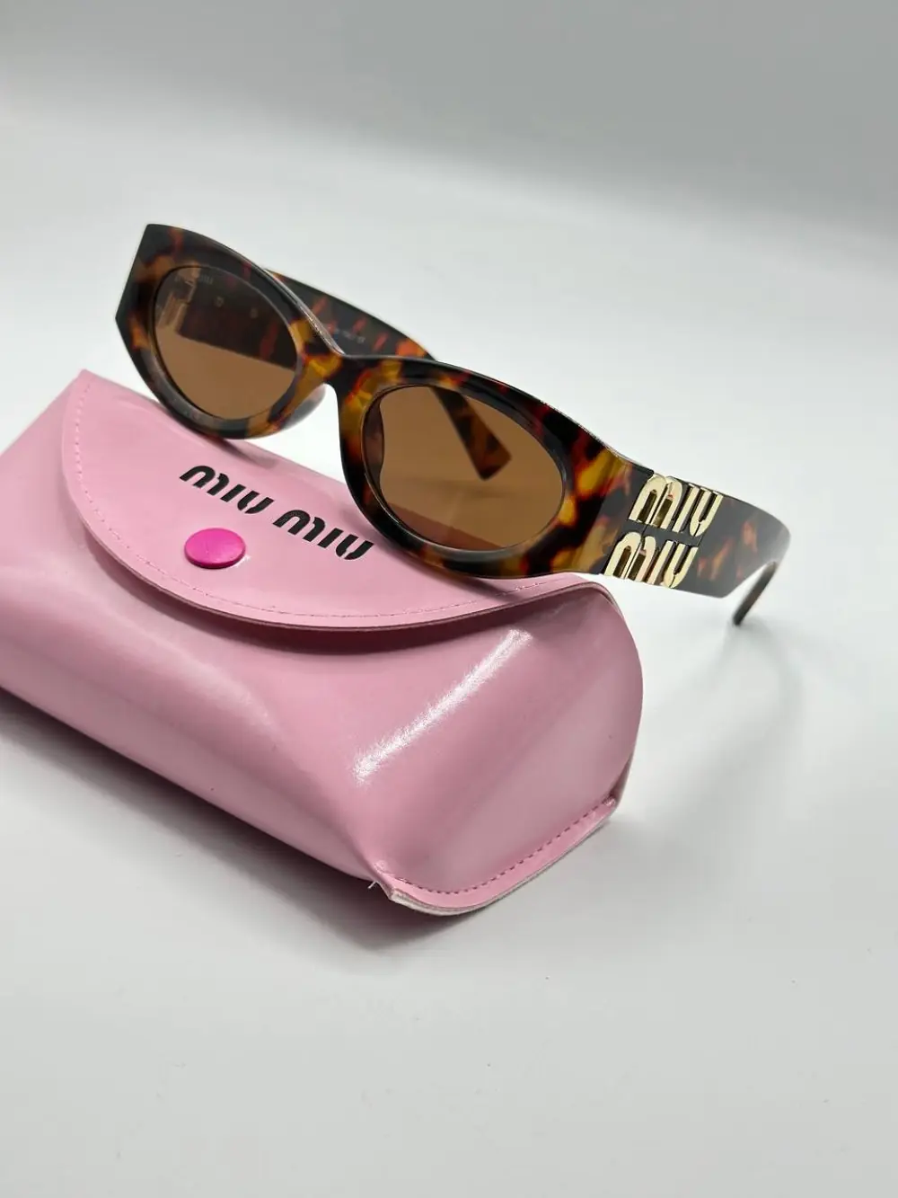 Miu Mi - Kahverengi cam Leopar İthal Kadın Gözlük G4742