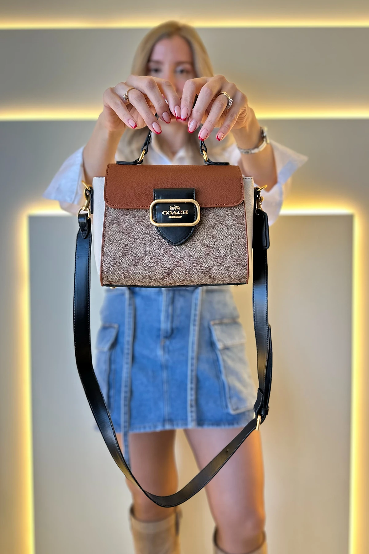 Cch - Mini Kapaklı Kahve Taba Detay