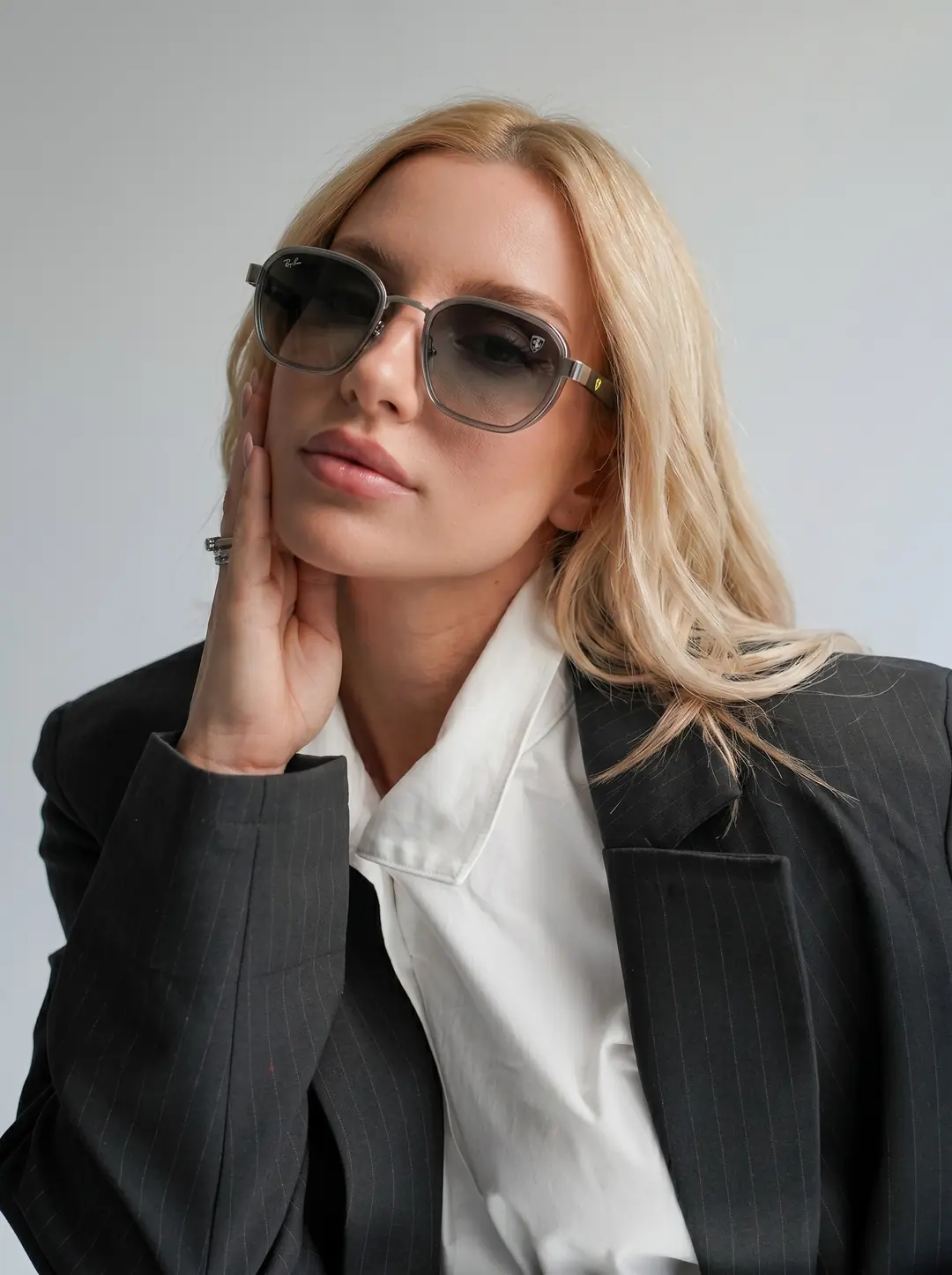 Rybn - Siyah Cam Füme Şeffaf Çerçeve İthal Unisex Gözlük