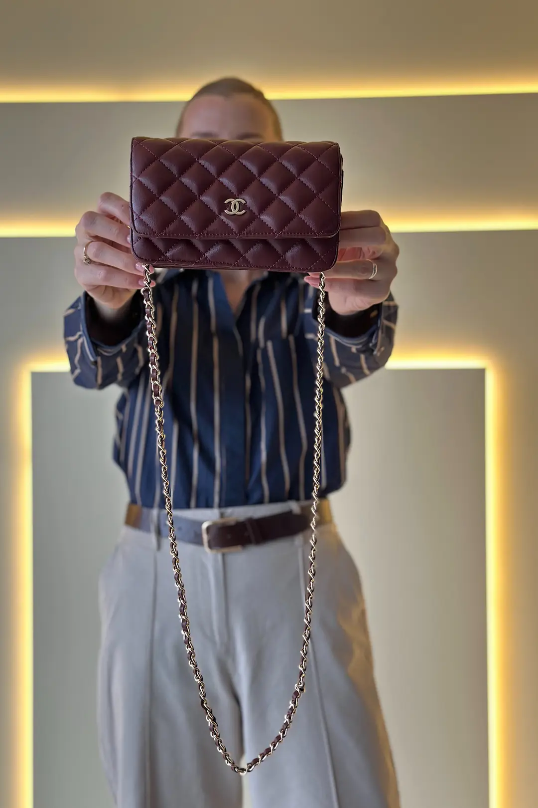CHNL - Wallet On Chain Bordo Çanta