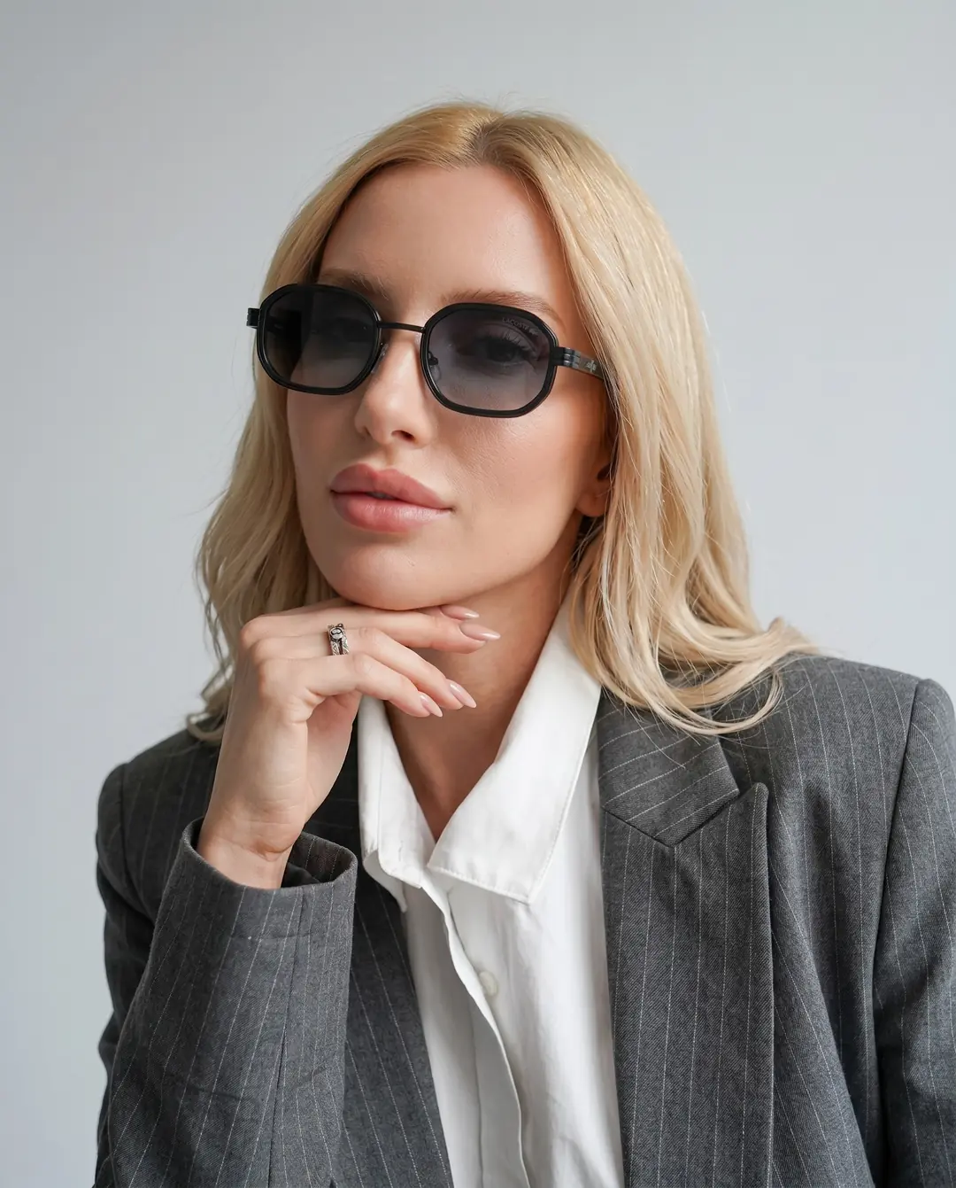 Lcst - Siyah Cam Yeşil Detay Sap İthal Unisex Gözlük