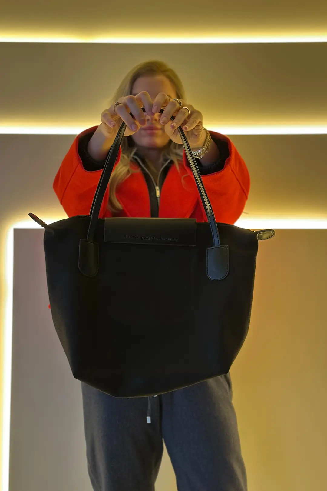 BNHR - Big Tote Siyah Çanta