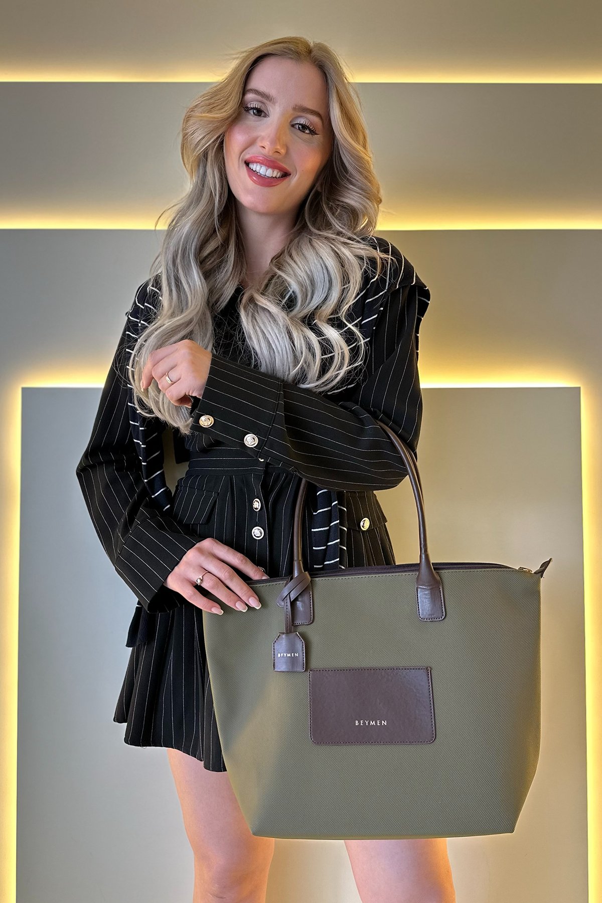 Bymn - Ny Luxe Haki Kahve Detay