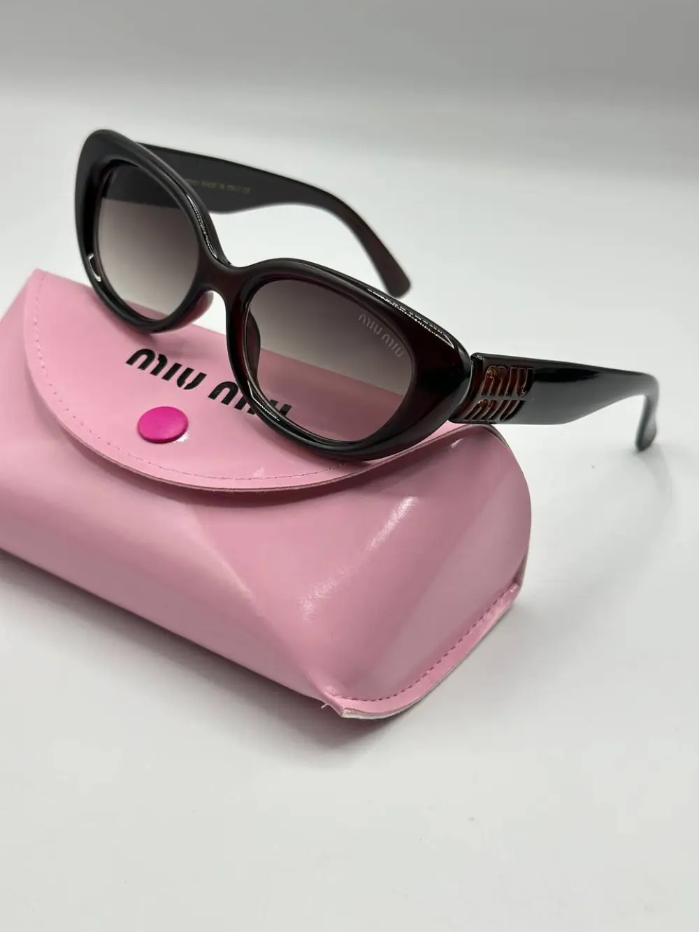Miu Mi - Oval kahverengi cam Kahverengi İthal Kadın Gözlük G4761